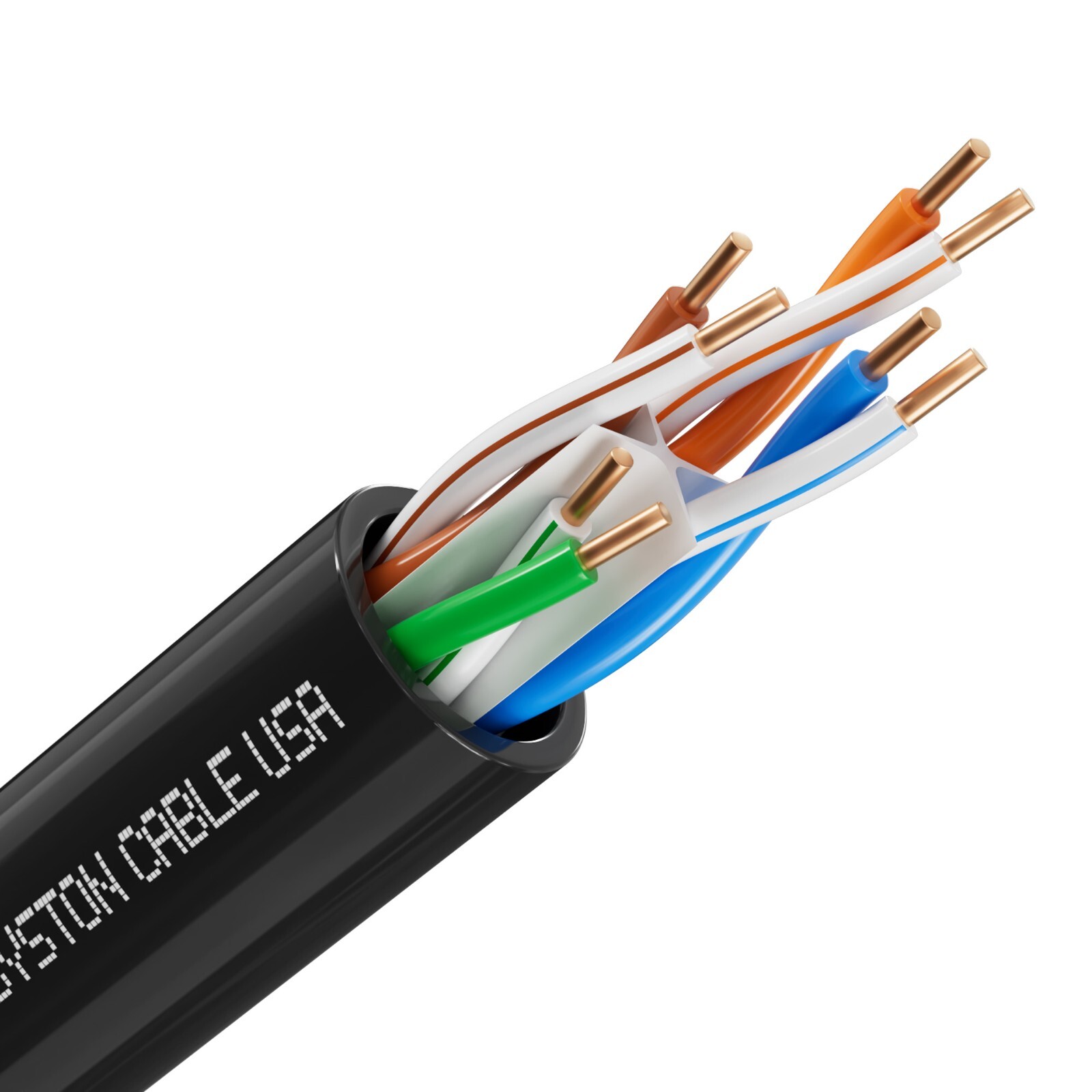 Syston Cat 6E Ethernet Network Cable 600MHz 23AWG UTP Solid Copper Wire-CMR Bulk