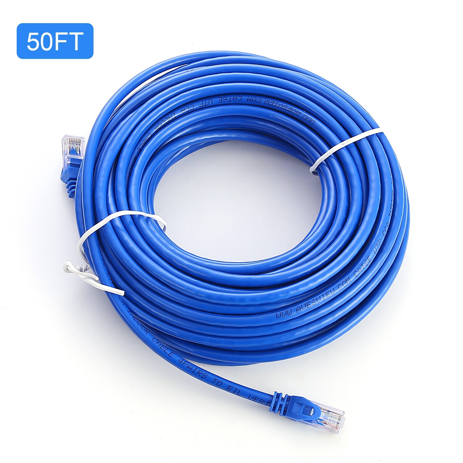 AvesView CAT6 Ethernet Patch Cable High Speed 550Mhz UTP 25FT 50FT 100FT – Blue