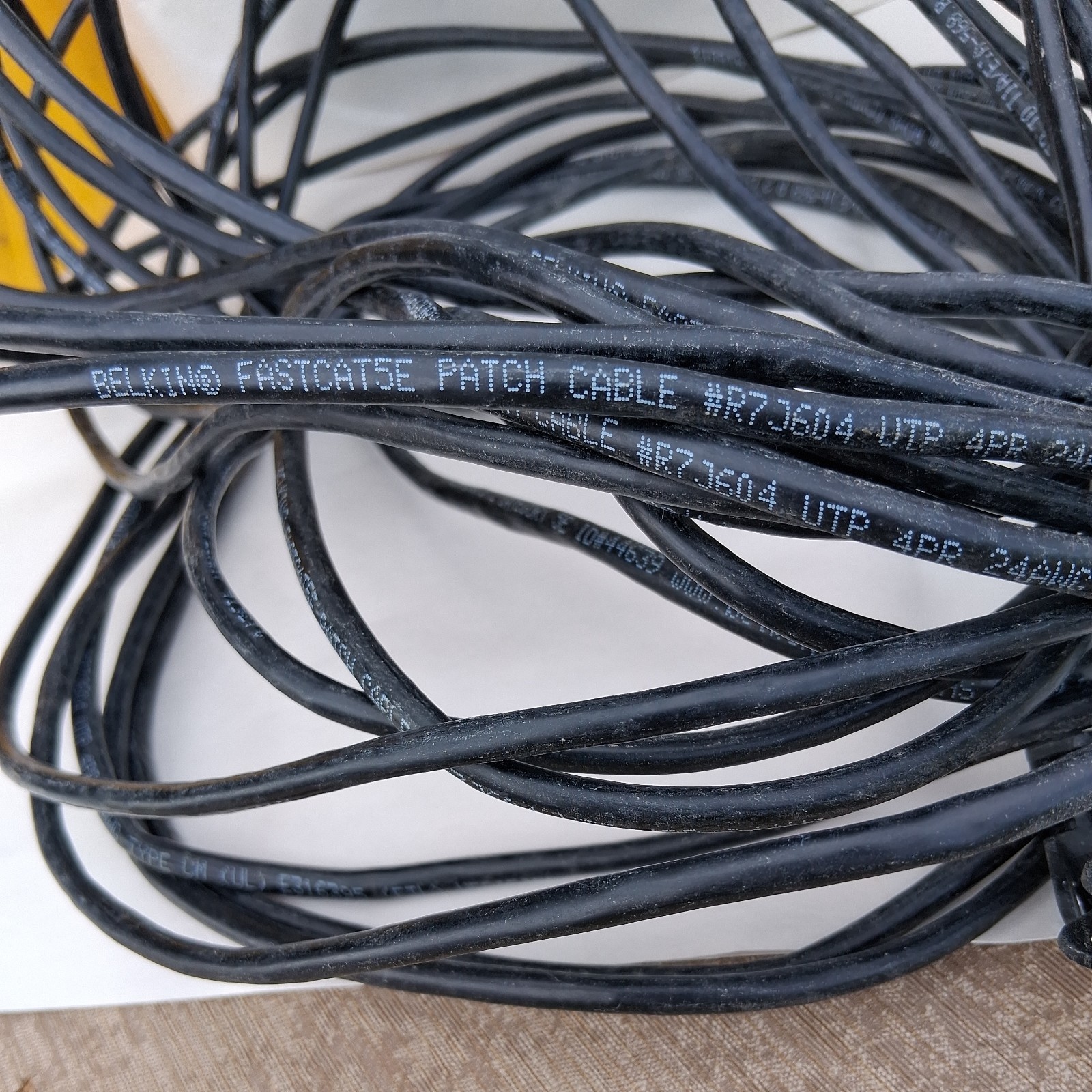 Belkin Category 5e Cat5e Gigabit 1Gbps Ethernet LAN Network Cable 50ft 15m