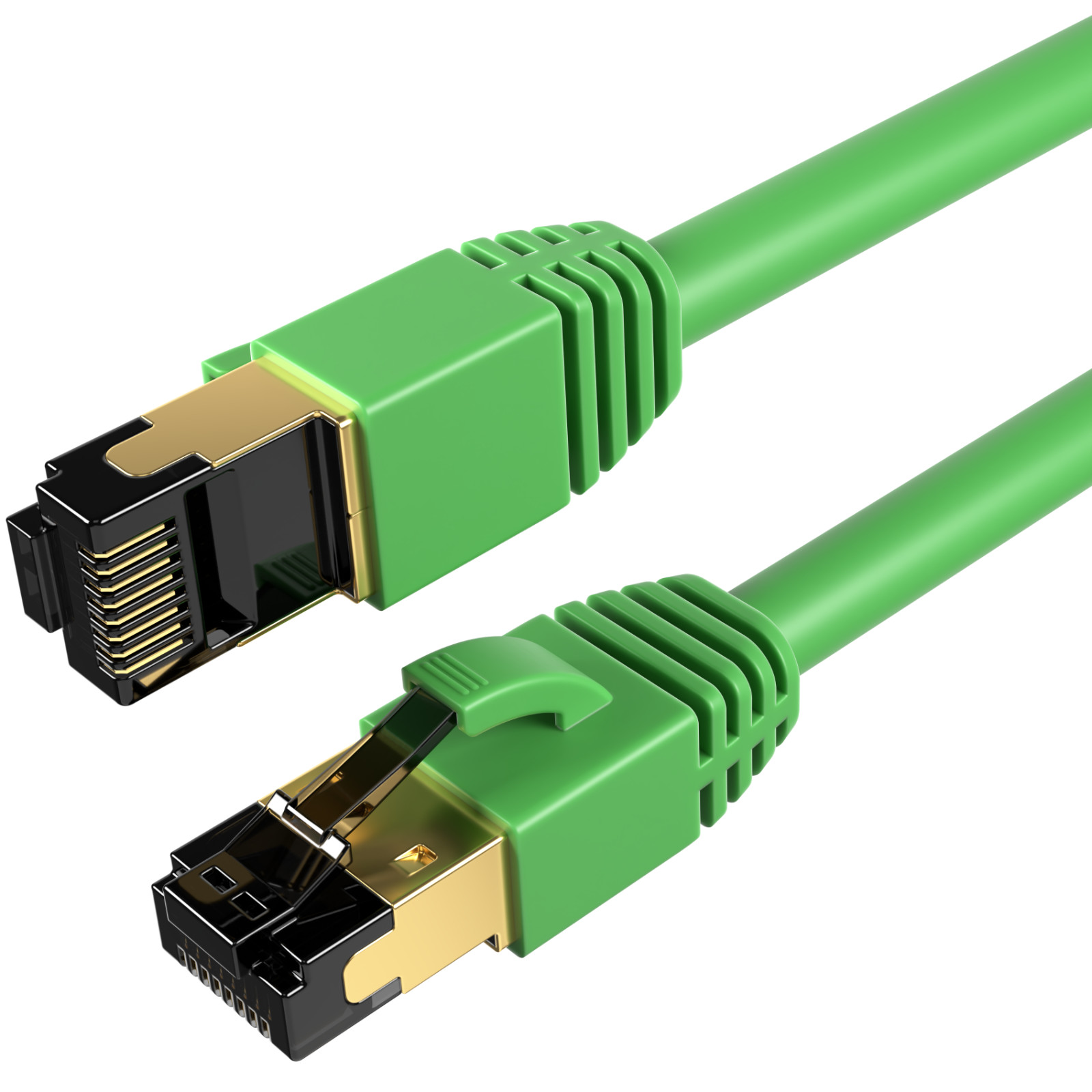 CAT8 SFTP Super Speed Ethernet Patch Cord 2GHz LAN Wire 0.5FT-75 FT Green LOT