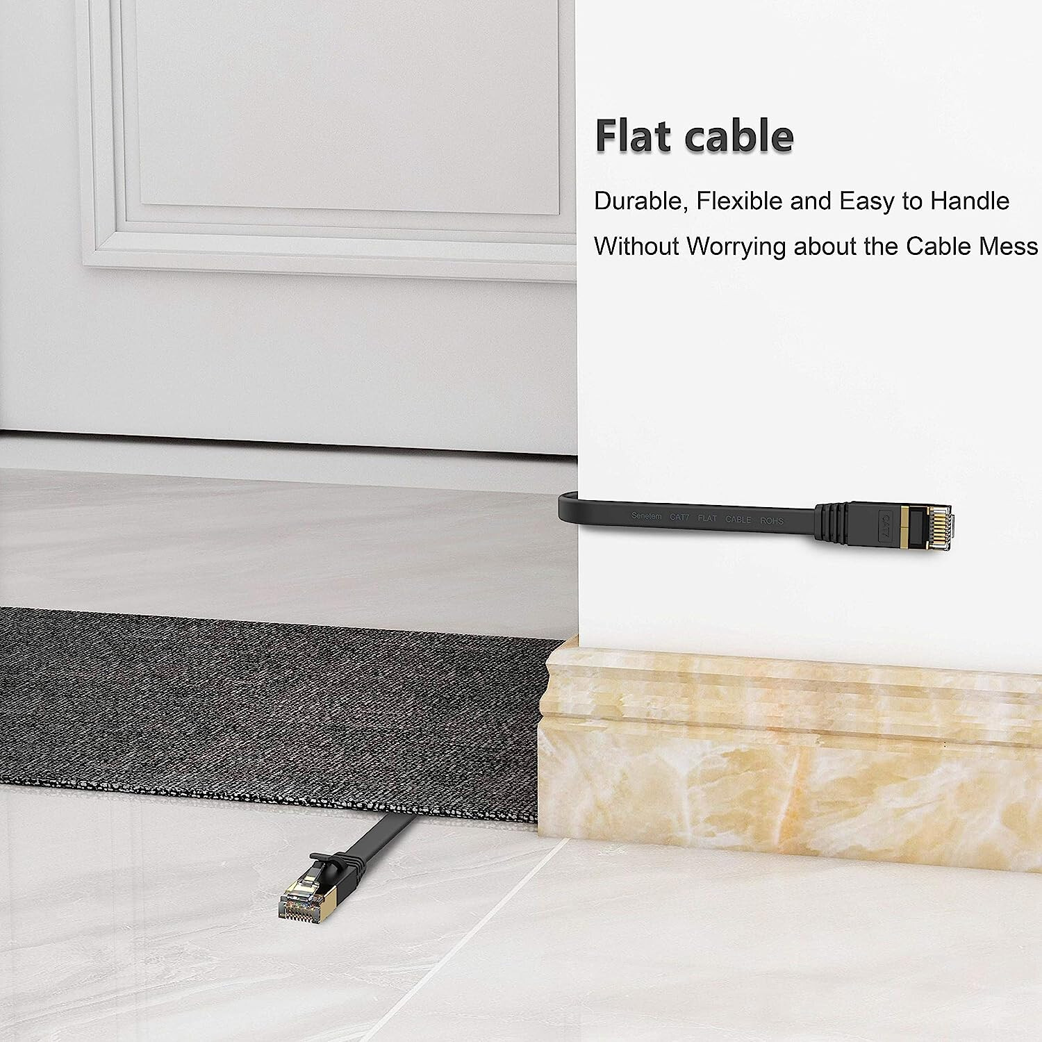 Cat 7 Ethernet Cable High Speed 10Gbps 600MHz Cord LAN Cable With RJ45