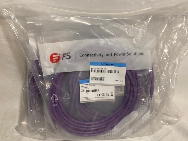 10ft Cat6 Snagless Unshielded (UTP) PVC CM Ethernet Network Patch Cable