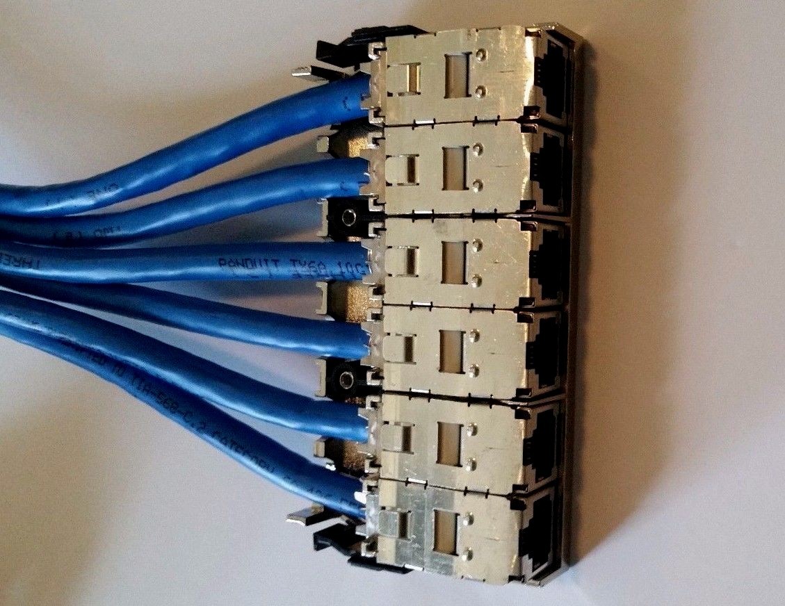 PANDUIT CAT 6A Network Shielded Jack Trunk Cable 40 FT Quicknet Cable Solution