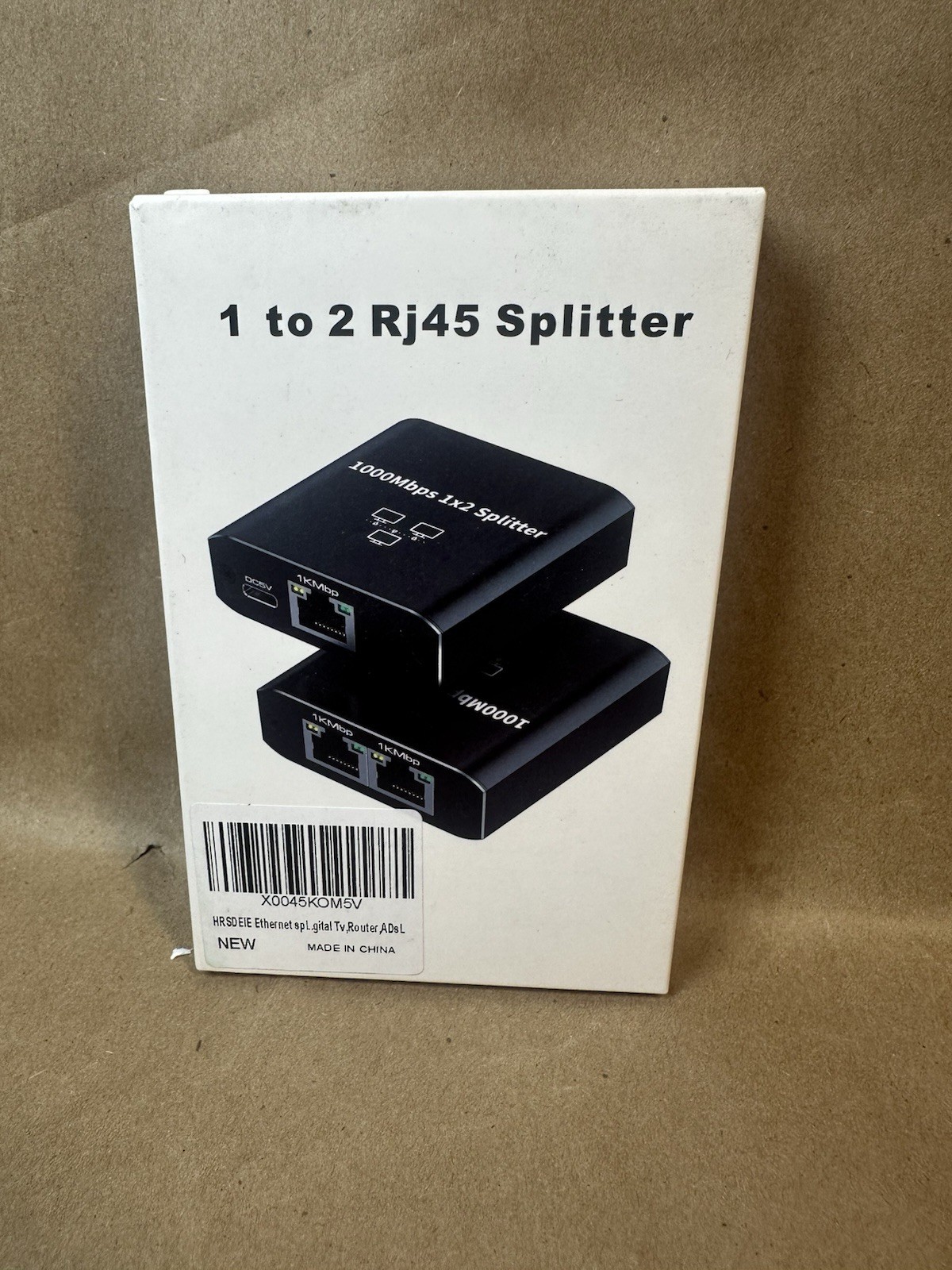 RJ45 Gigabit Ethernet Splitter 1000Mbps LAN Network Internet 1 to 2 Out Adapter