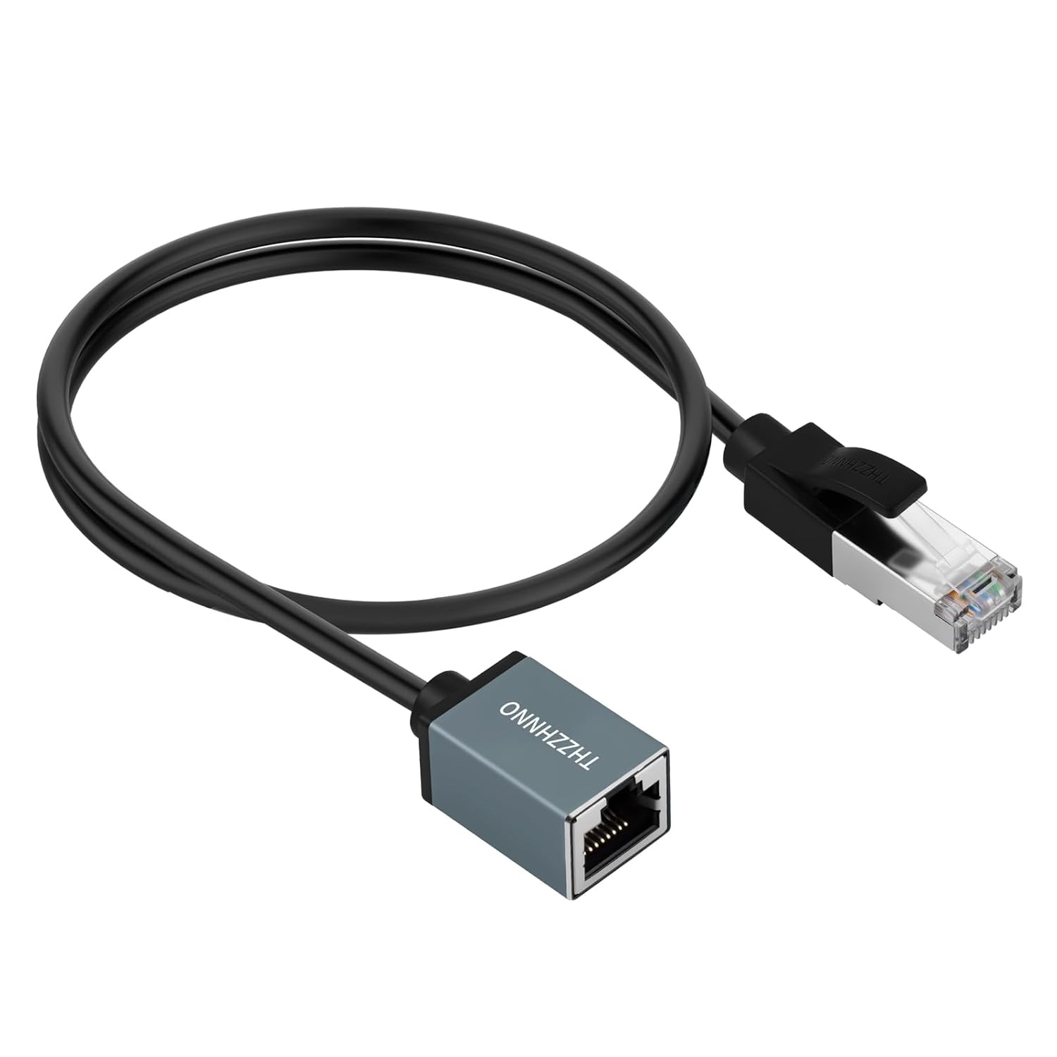 Cat6 Ethernet Extension Cable 15FT, 1000Mbps RJ45 Male to Female Cable, Gigabit