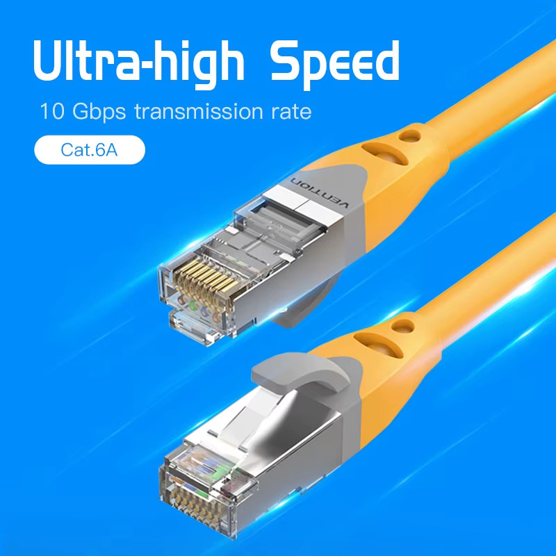 Cat6A Ethernet Cable 10Gbps Network Patch Cable Lan RJ45 For Laptop PC PS4 Inter