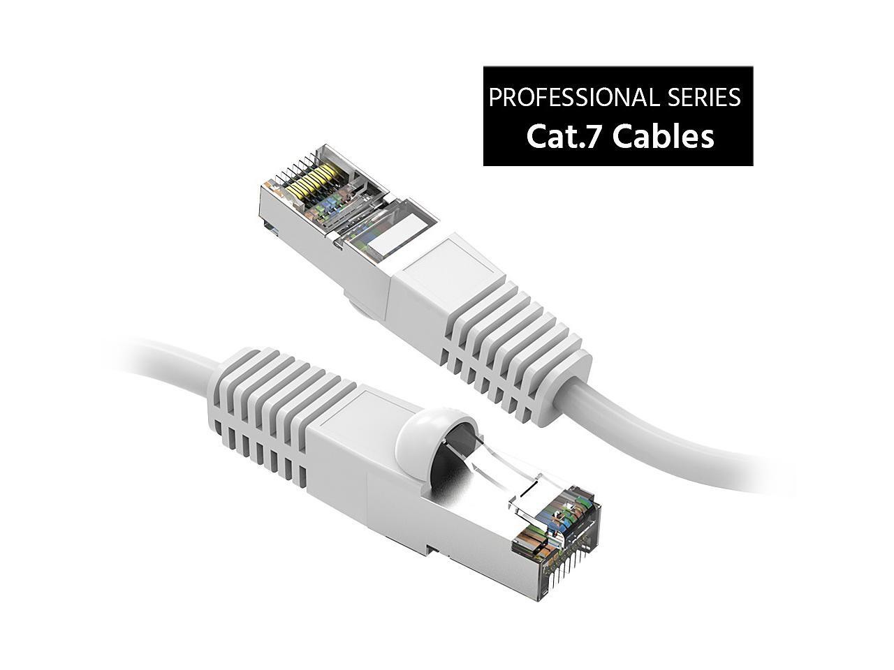 Nippon Labs Cat7 Shielded (SSTP) 600MHz Ethernet Network Booted Cable, 26AWG 25