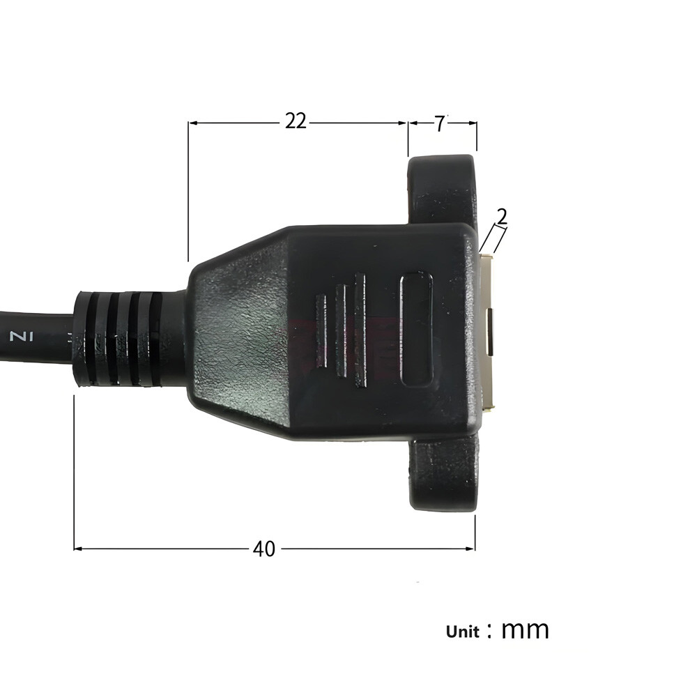 RJ45 Male to Female Ethernet Network Screw Panel Mount Extension Cable 0.3m -3m