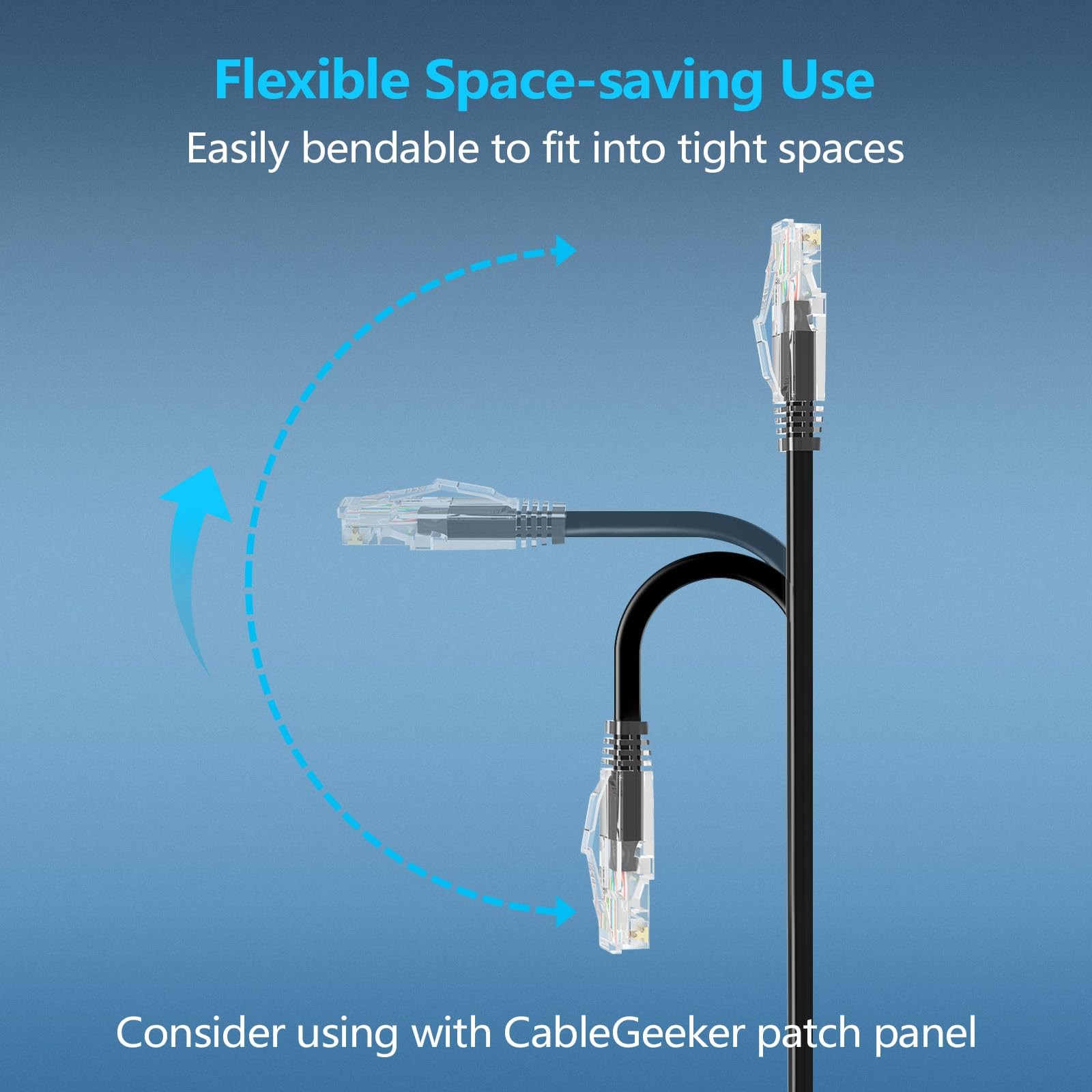 Patch Cables Cat6a 1ft (50 Pack) Slim, Cat6 Ethernet Patch Cable 10G Support,…