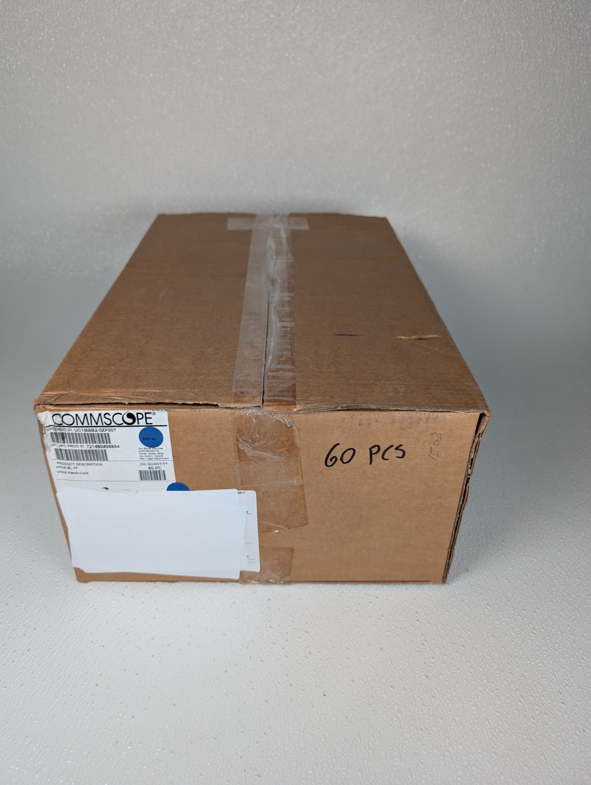 CommScope Uniprise Cat6 7ft Blue Snagless Patch Cable UC1BBB2-0ZF007 LOT of 60