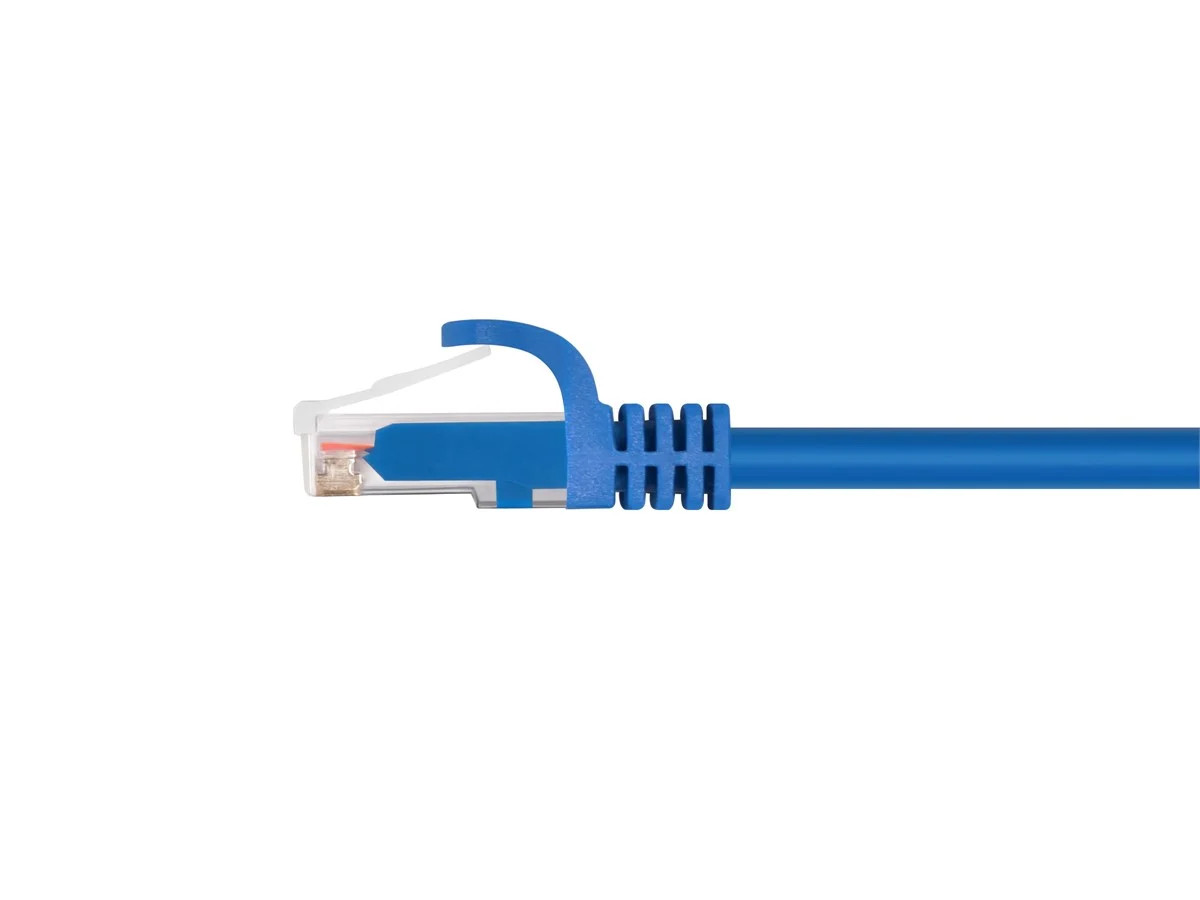 Monoprice Cat6 Ethernet Patch Cable – 0.5ft – Blue (12-Pack) 550MHz, UTP, 24AWG