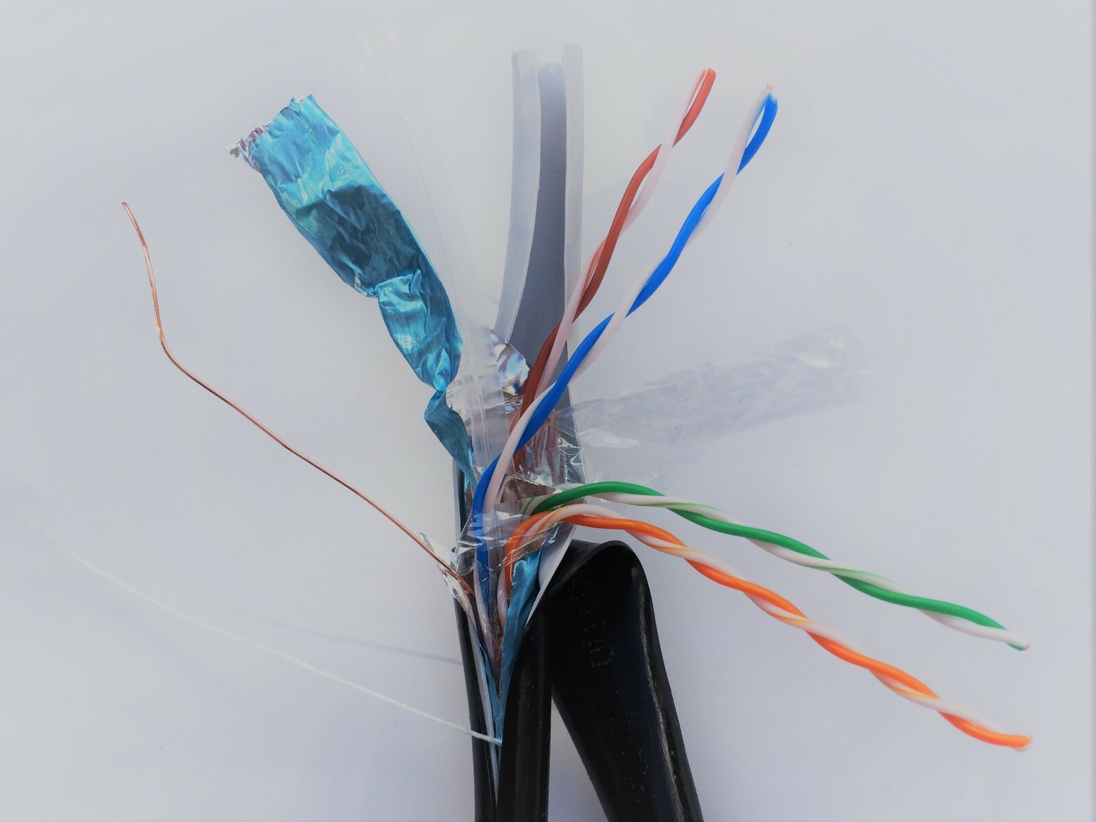 300’ft CAT-6 SHIELDED Outdoor Indoor Ethernet Cable UV RJ45 Cable E2