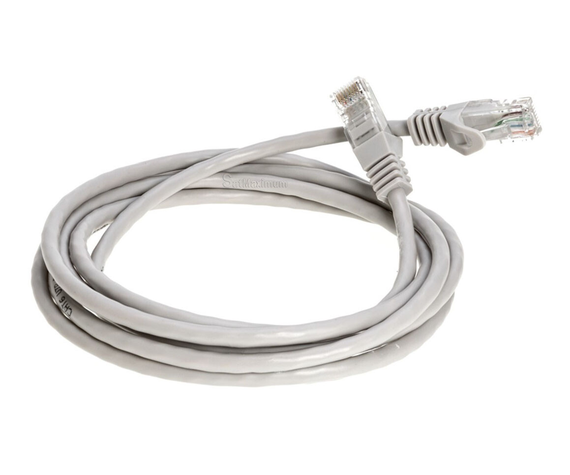 CAT6 Ethernet Network Patch Cable LAN Internet RJ-45 Cord Gray 1.5FT – 20FT LOT