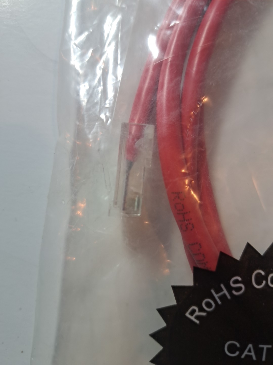 Legrand 5′ Red Cat5e Ethernet Patch Cable, 350Mhz, RoHS Compliant NEW