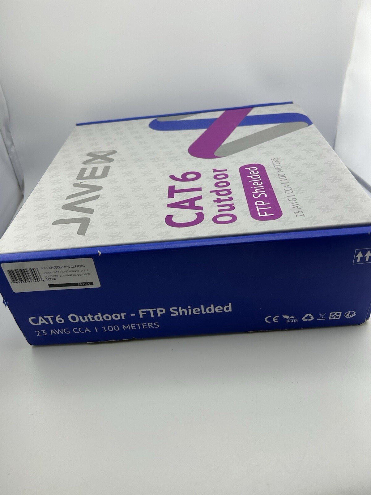 Javex CAT6 Outdoor FTP Sheilded 23 AWG CCA 100 Meters Ethernet Cable New