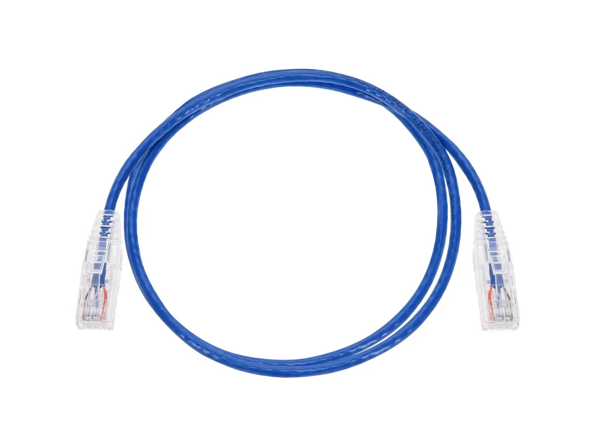 Monoprice Cat6 Ethernet Patch Cable – 3 feet – Blue | Snagless RJ45 Stranded
