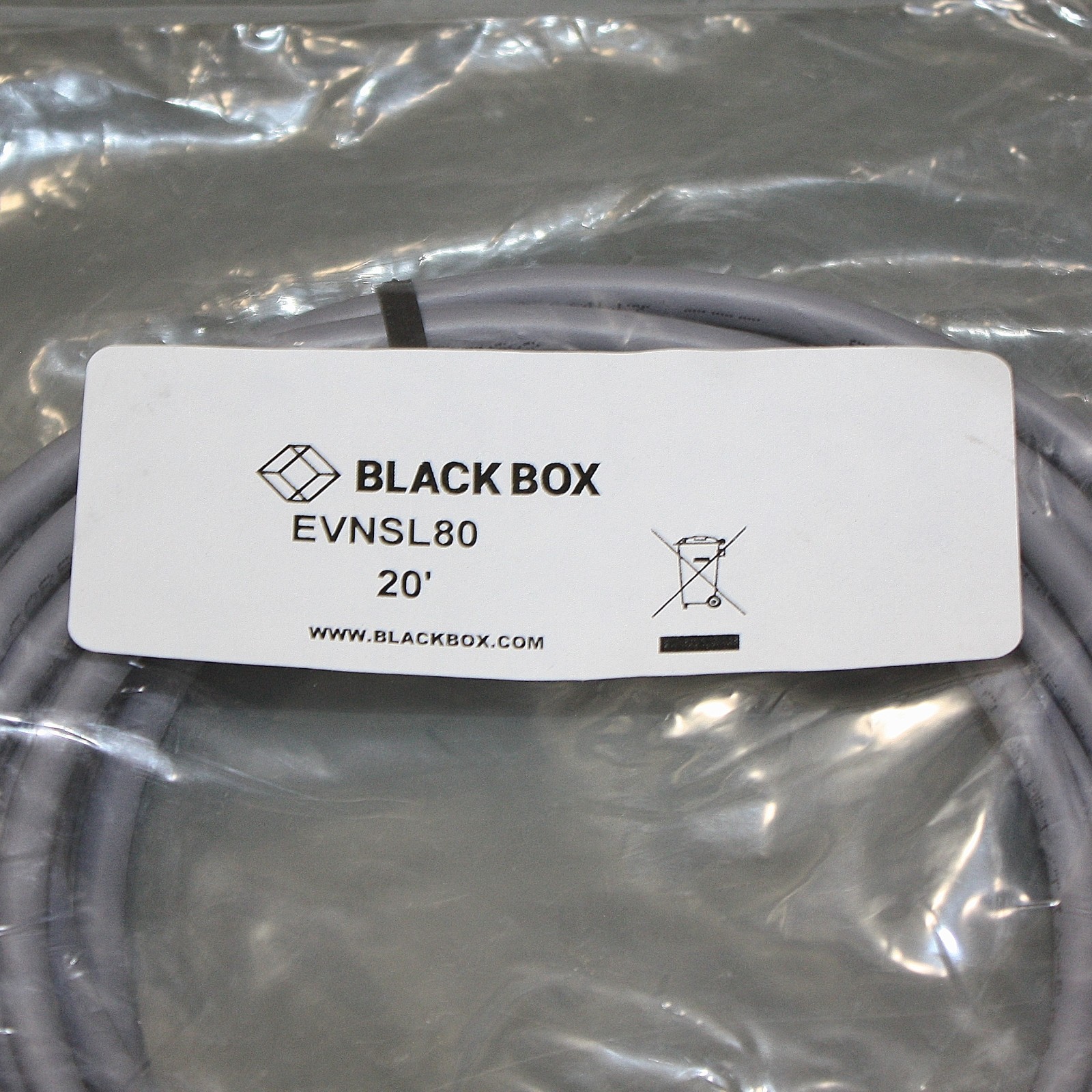 (15) Black Box CAT5e Ethernet Patch Cable EVNSL80, 20 ft, RJ-45, 24 AWG
