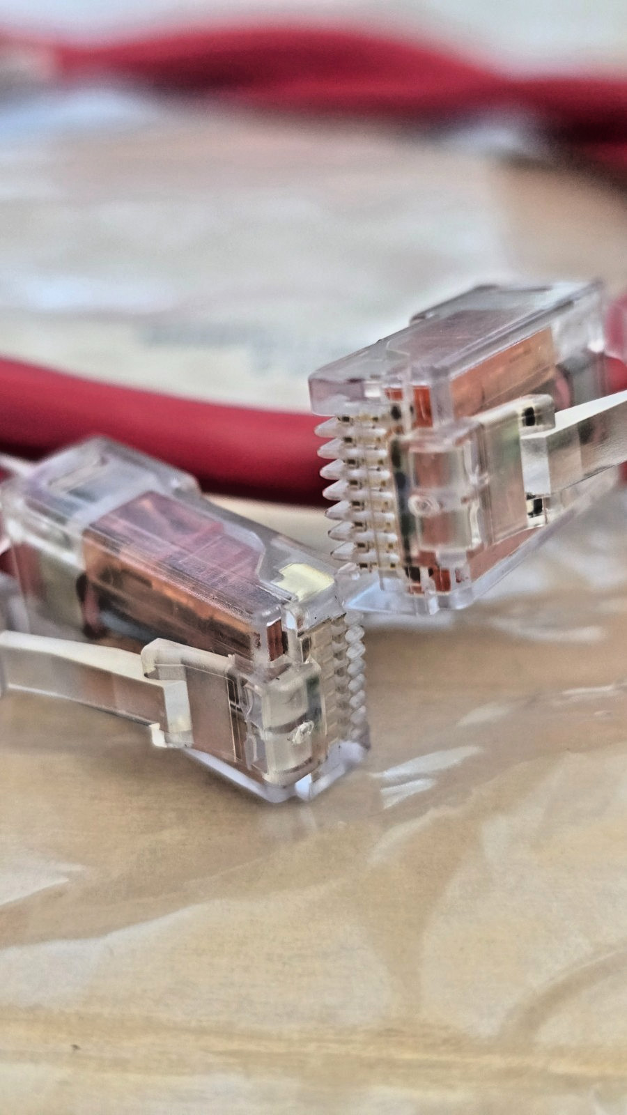 Lot Of 5 Cat6 Ethernet Cable 2ft RJ45 Network Patch Cord Red CommScope GS8E