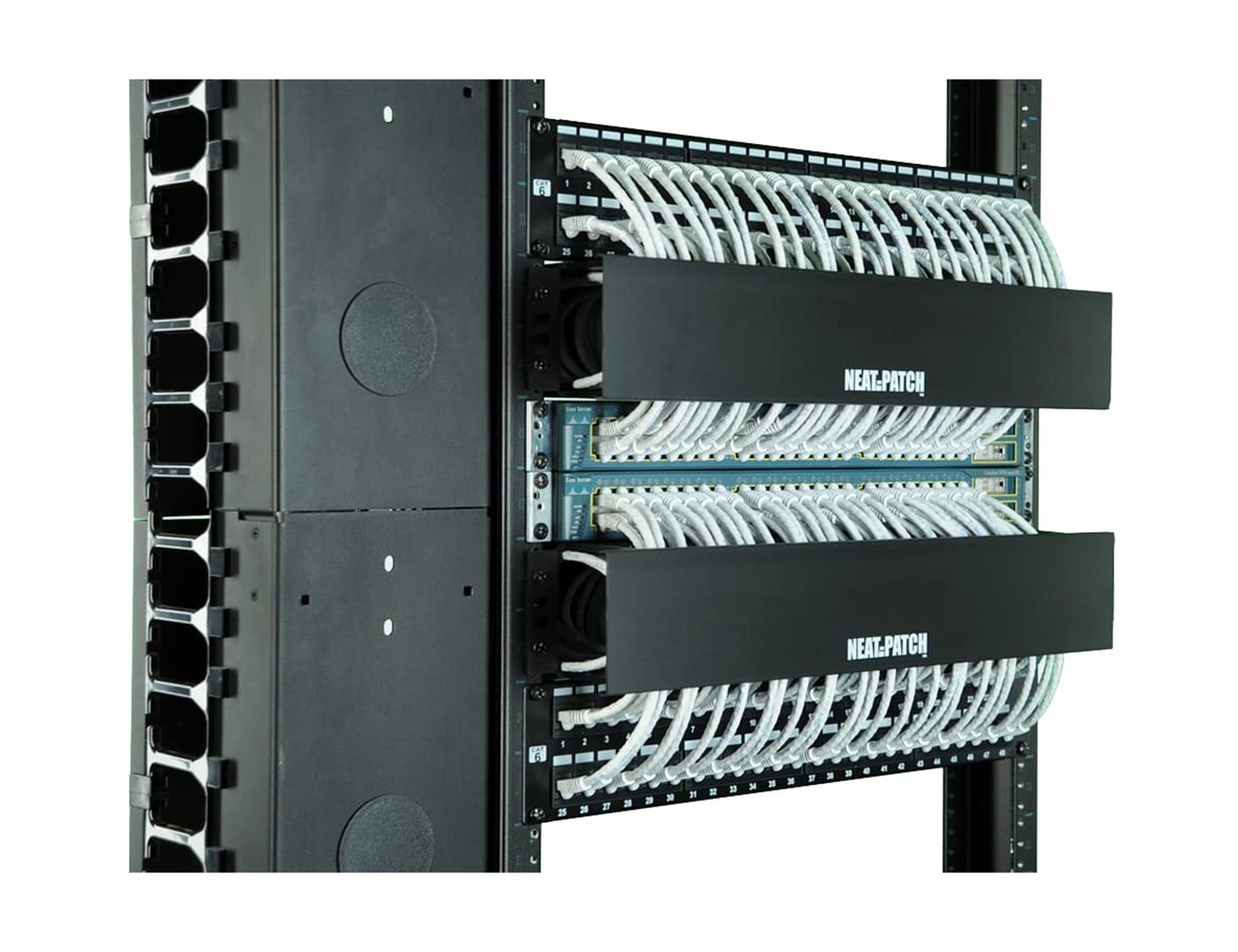 Neat Patch Cable Management Unit3 Pack 2U Neat Patch (3 Pack) Black