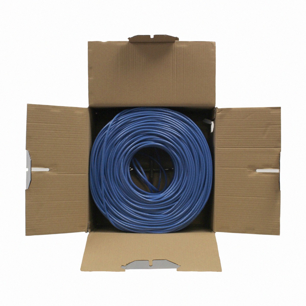 CAT5E 1000FT UTP SOLID BLUE LAN NETWORK ETHERNET CABLE RJ45 BULK WIRE CAT5 1000