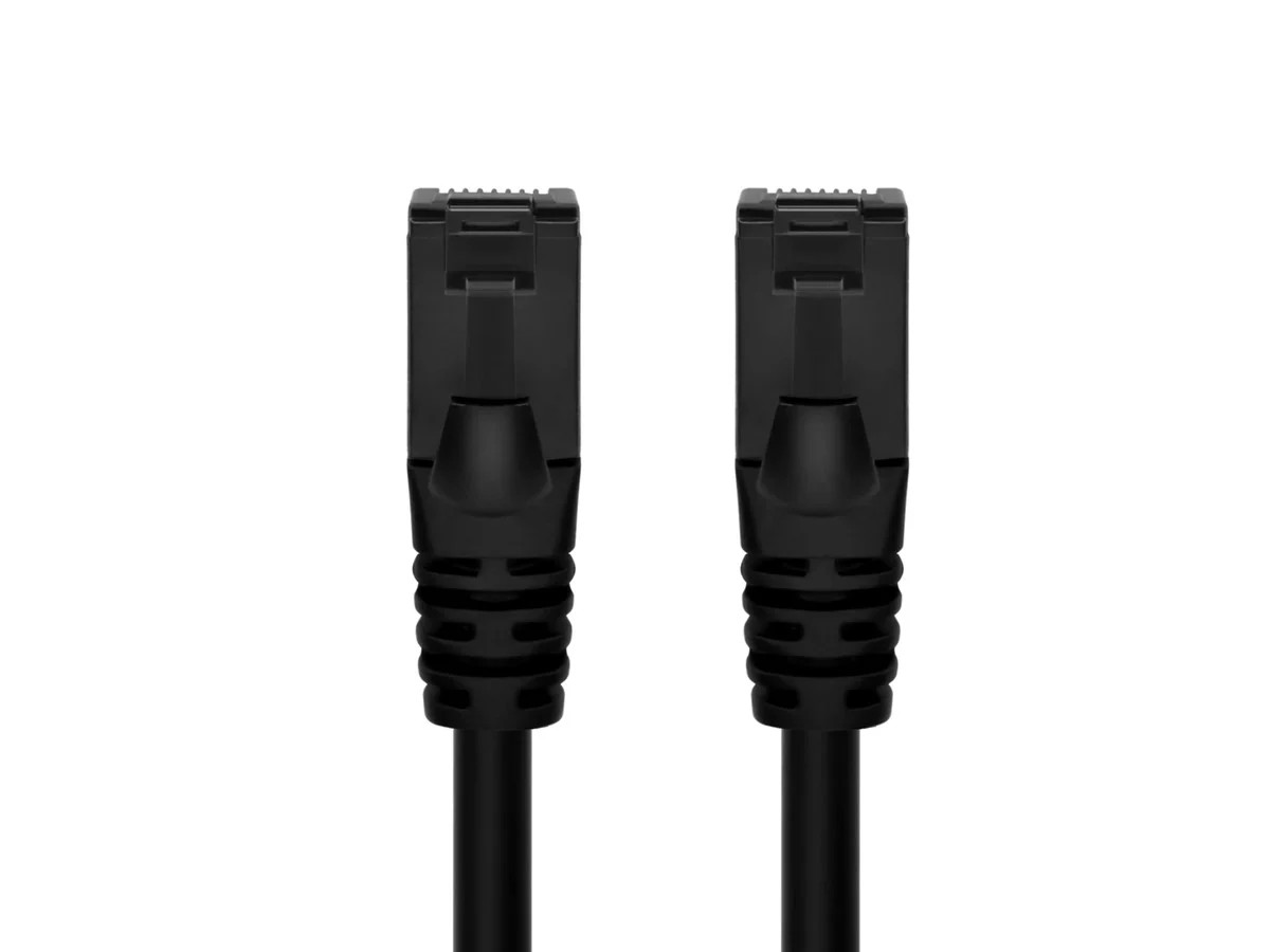 Monoprice Cat6A Flexible TPE Patch Cable 3 Feet Black UTP 24AWG 500MHz RJ45