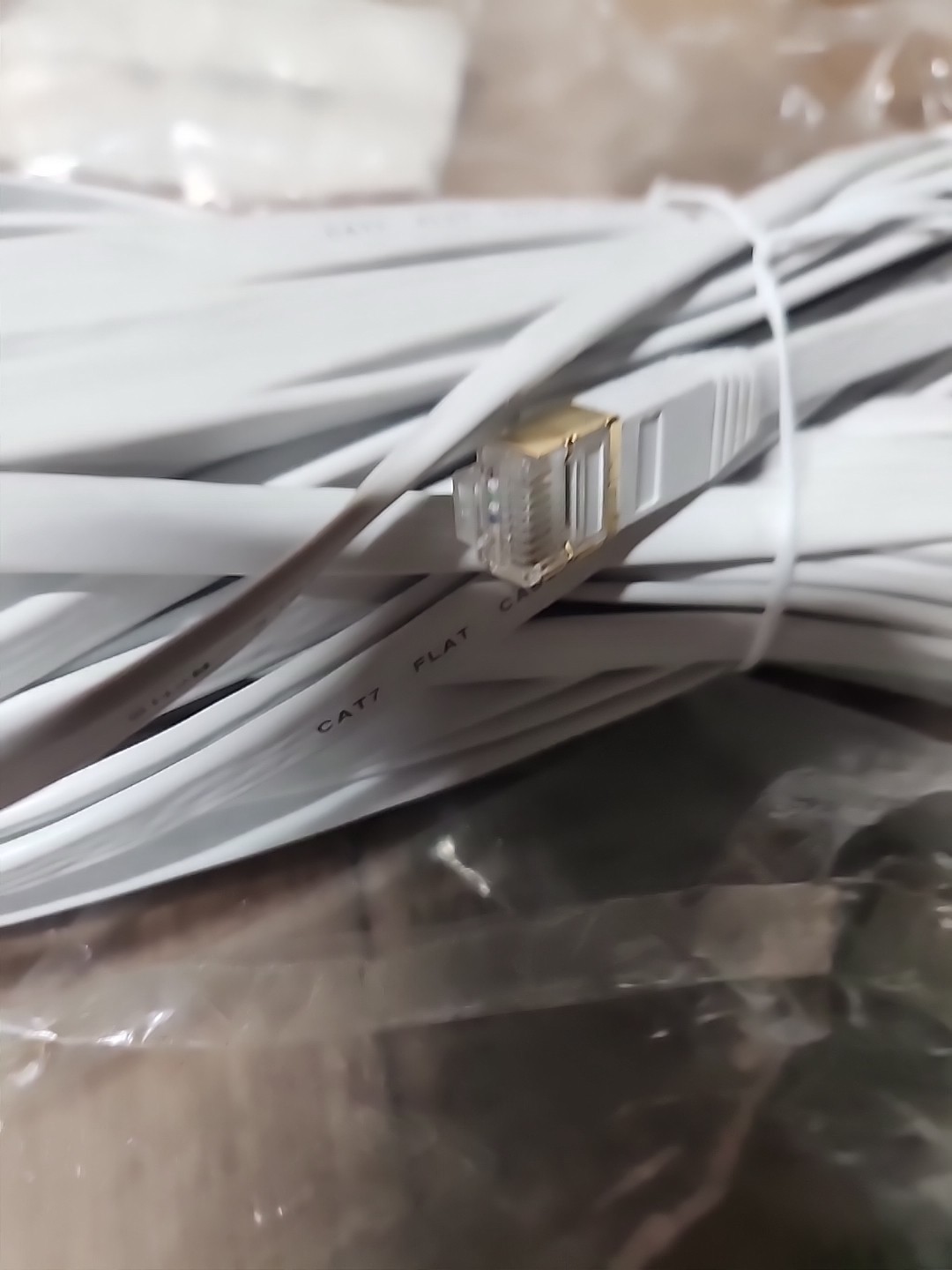 Cat 7 Ethernet Cable 15m Flat Network Cable RJ45 10Gbps 600MHz Shielded STP