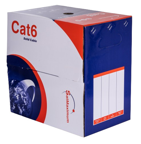 Cat6 1000FT CCA UTP Solid White Ethernet Cable – LAN Network Bulk 23 AWG RJ45
