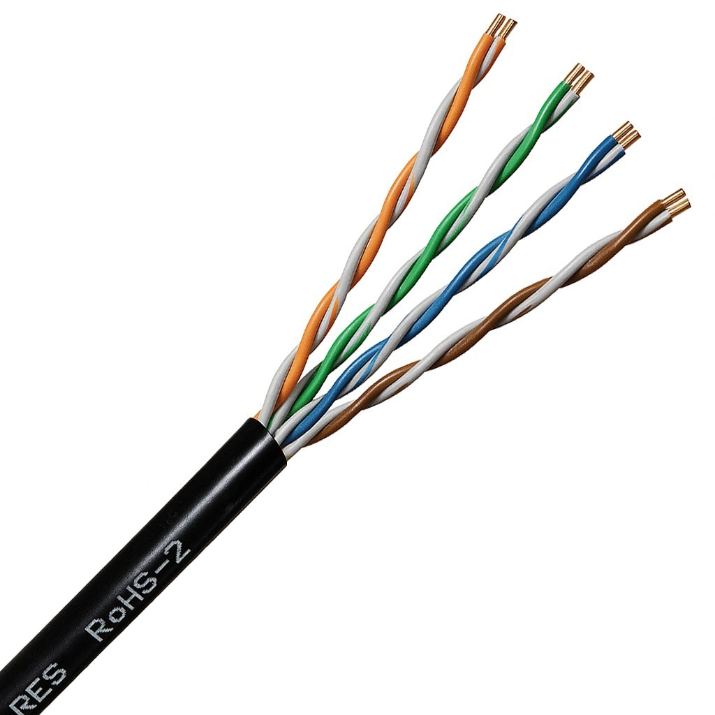 Paige 258300336 GameChanger Plenum CMP CAT6 UV Network Cable 1000ft – Black