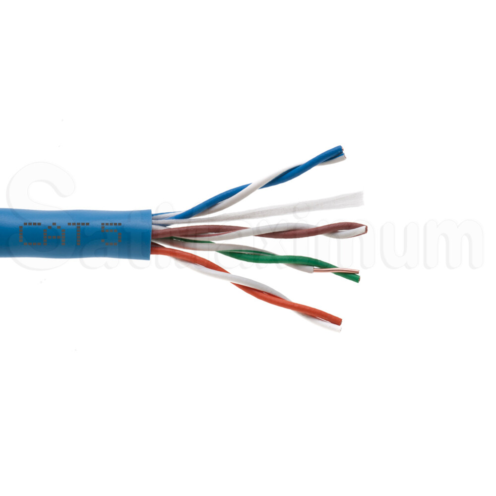 CAT5e Plenum UTP 1000FT CMP 24 AWG Cable 350MHz Solid Networking Wire Bulk LOT