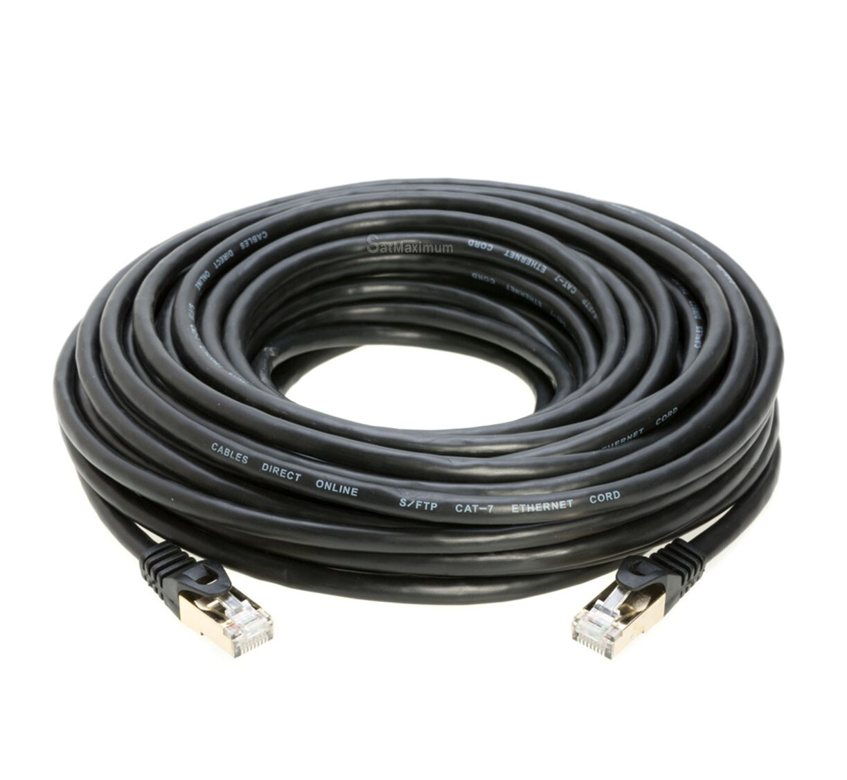 Cat7 S/FTP Ethernet Cable High Speed LAN RJ45 Patch Cord Black 25ft – 200ft LOT