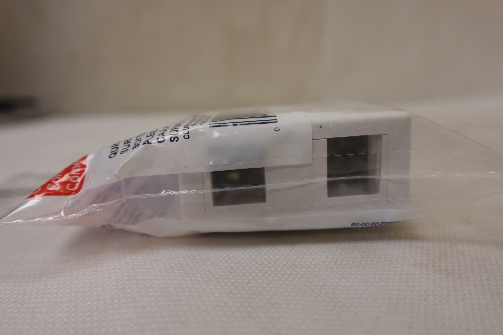 41089-2WP Leviton Surface-Mount QuickPort Box, 2-Port, White – 25 PACK