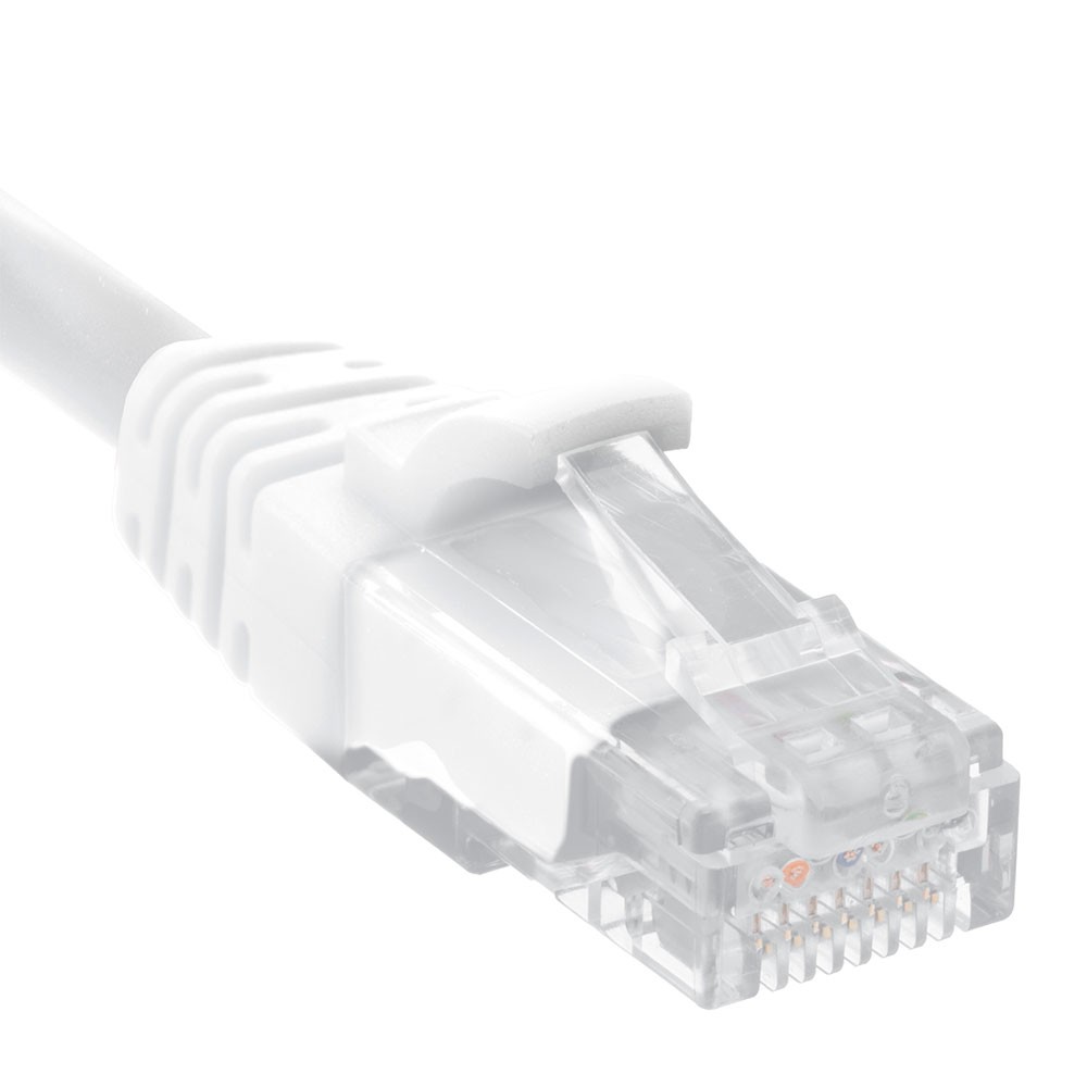 Ethernet Patch Cable CAT6A, UTP, 24AWG, 10 Ft, 10 pack, White