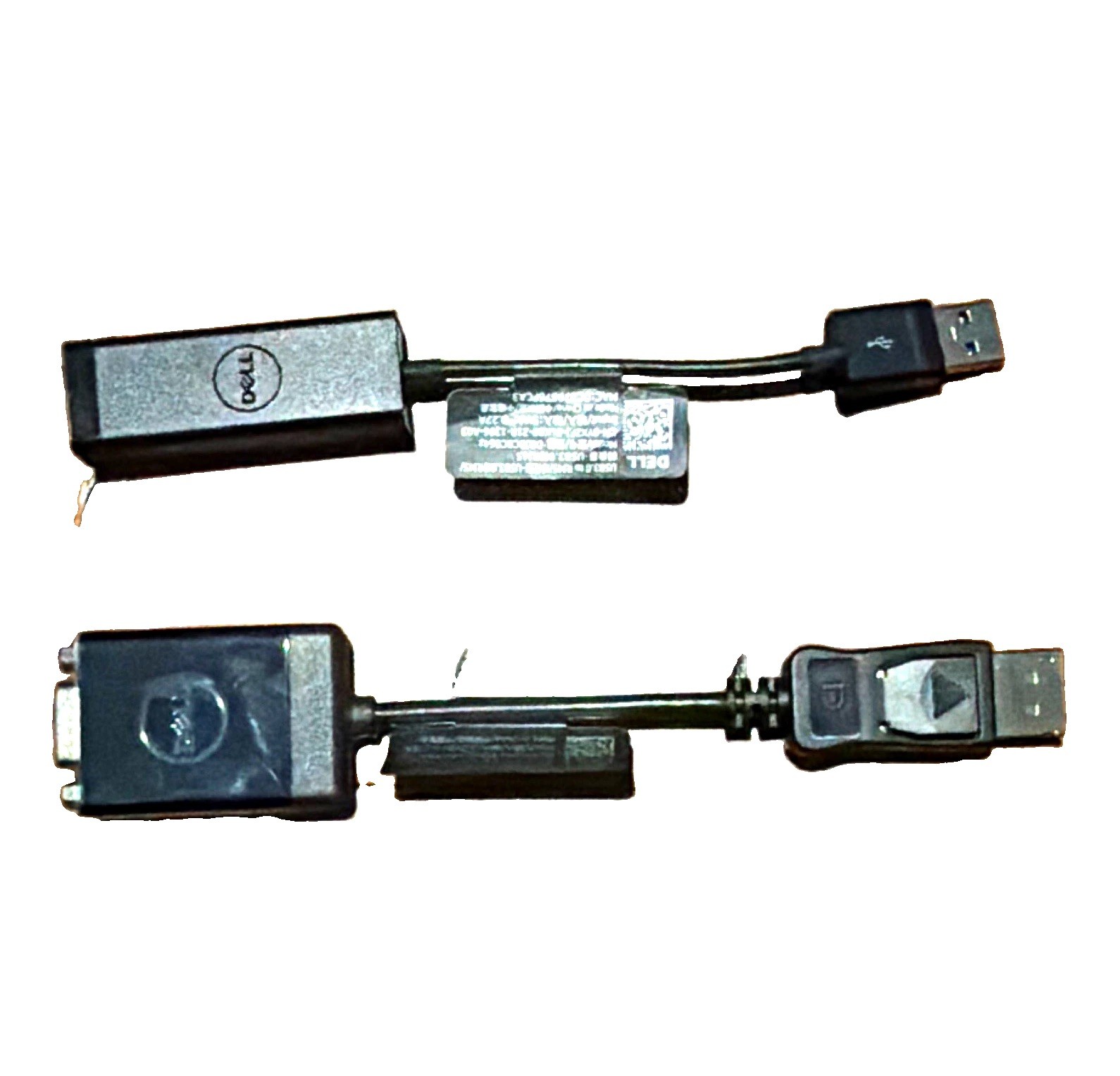 Dell USB 3.0 Type-A Male to RJ-45 Female Ethernet Adapter 6in Black Portable