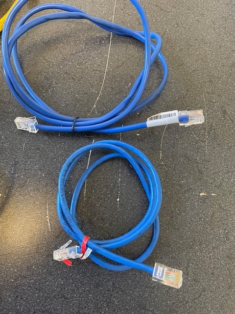 Lot of 15 CAT5 cables, various lengths (see description)