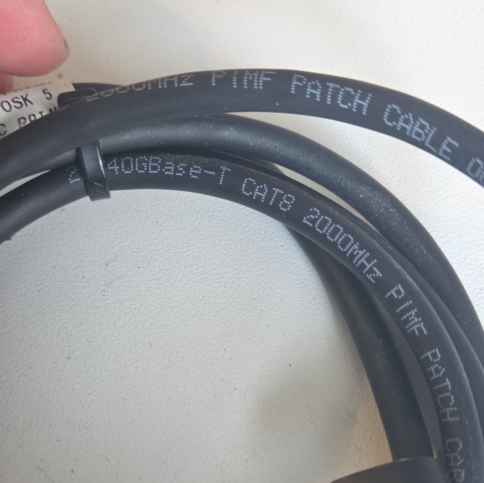 Outdoor RJ45 Ethernet Patch Cable 5 ft, Black, RJ45 Male to RJ45 Male