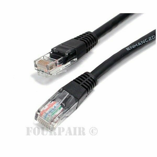 50 Pack Lot – 3ft CAT6 Ethernet Network LAN Router Patch Cable Cord Wire Black