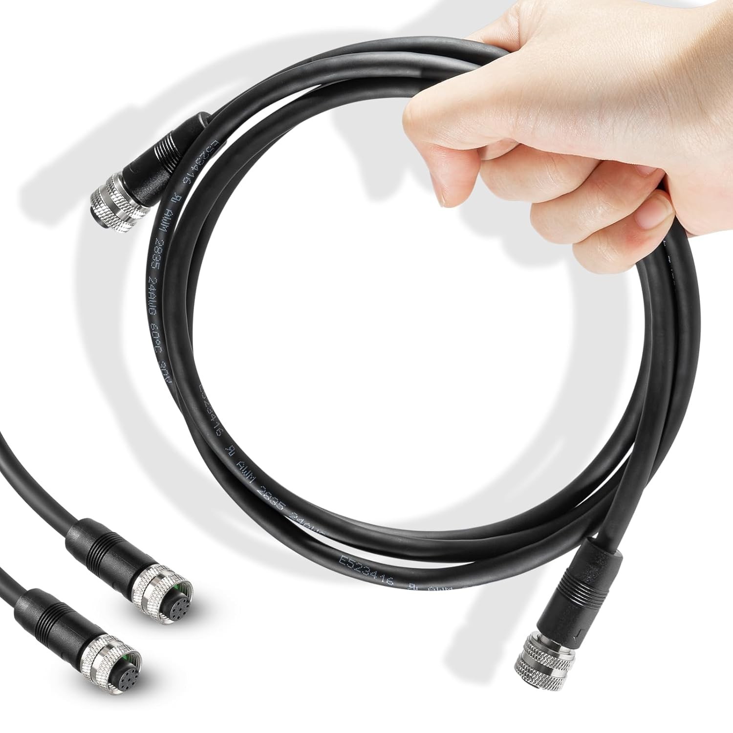 720073-6 5 Foot Ethernet Cable AS EC 5E Replace for Humminbird, Black Fit…