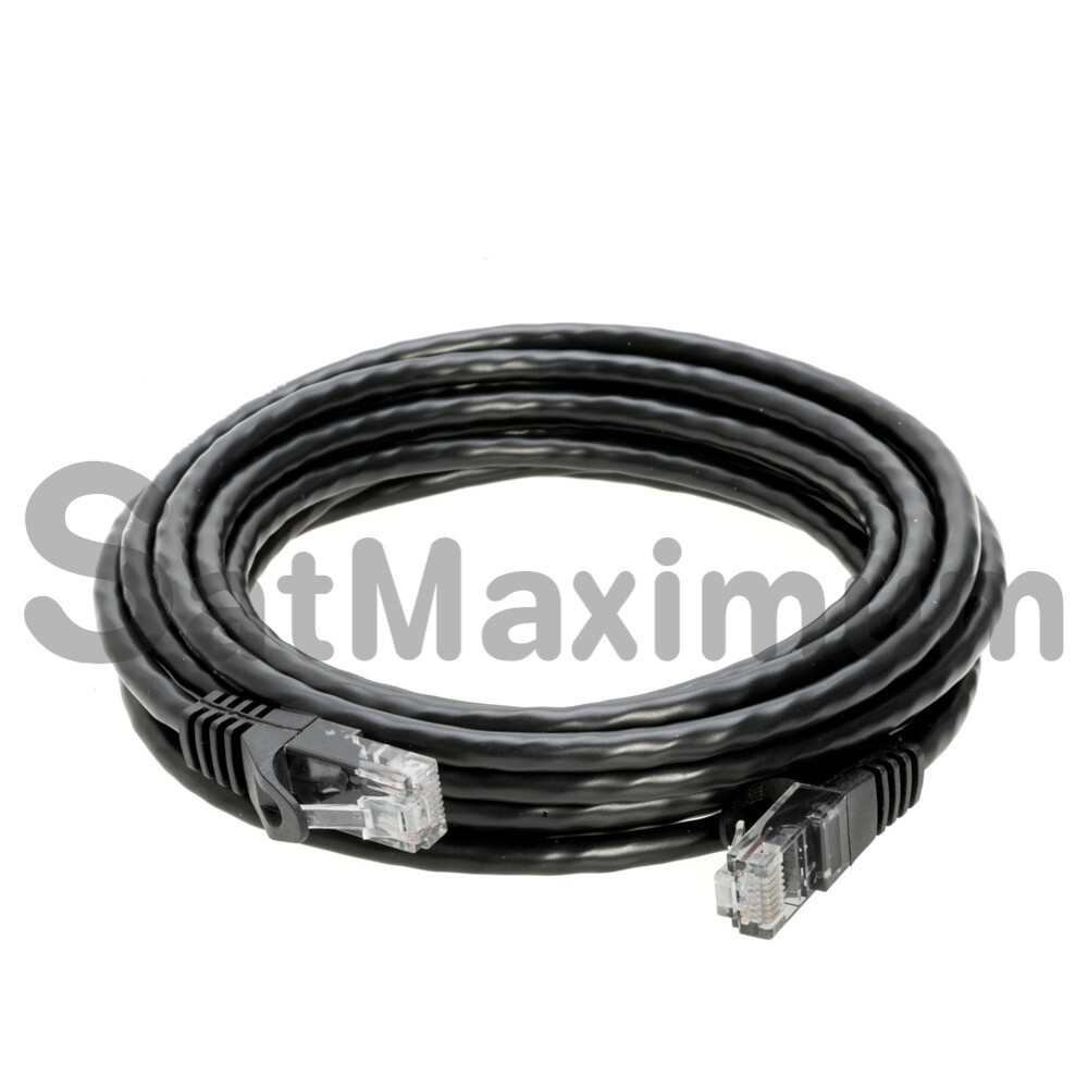 CAT5 Ethernet Network Patch Cable RJ-45 LAN Internet Cable Black 25FT – 200FT