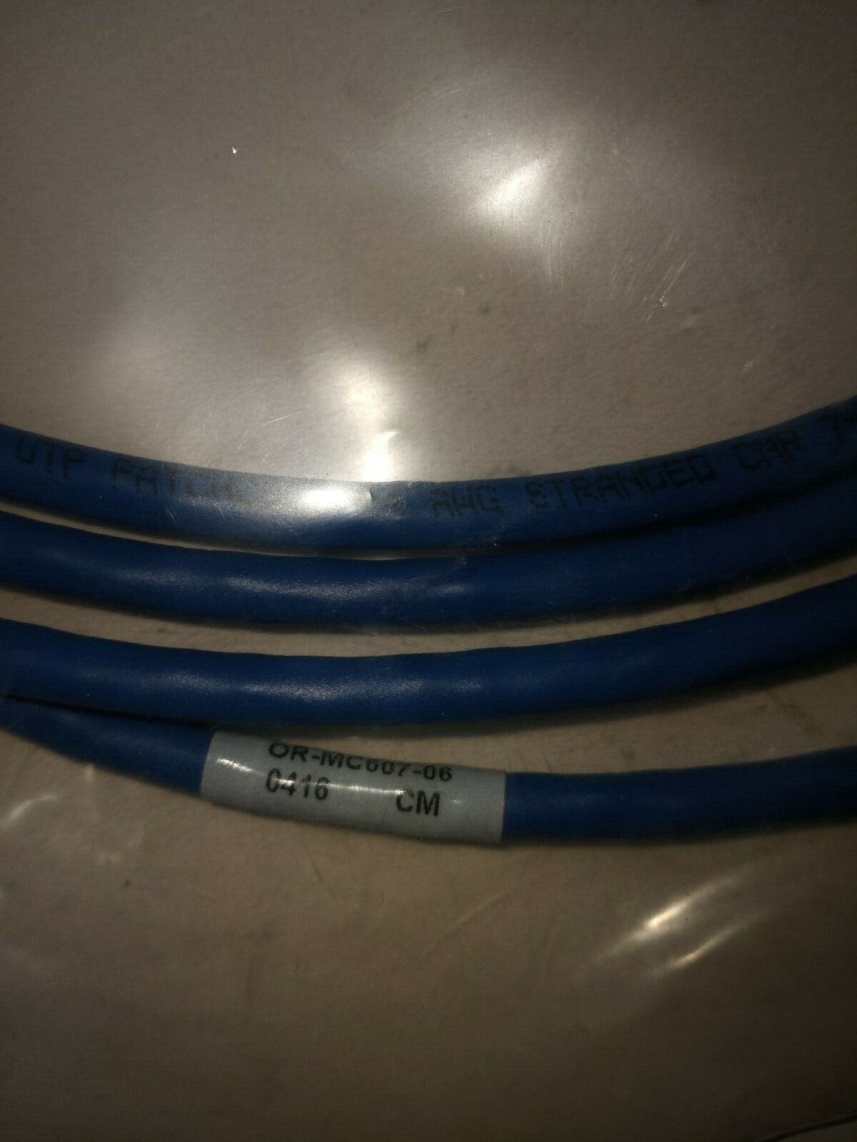 NEW 2PCS ORTRONICS OR-MC607-06 CORD CAT6 MOD 8 7FT BLUE CLARITY 4P 24G ST PVC CM