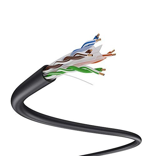 500Ft Cat6 Outdoor Ethernet Cable Waterproof Uv Resistant Direct Burial 550Mhz