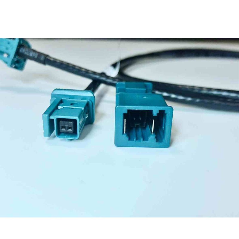 1m/3.3ft Sky Blue 1000base-T1 Automotive Ethernet Cable w/ Male/Female Connector