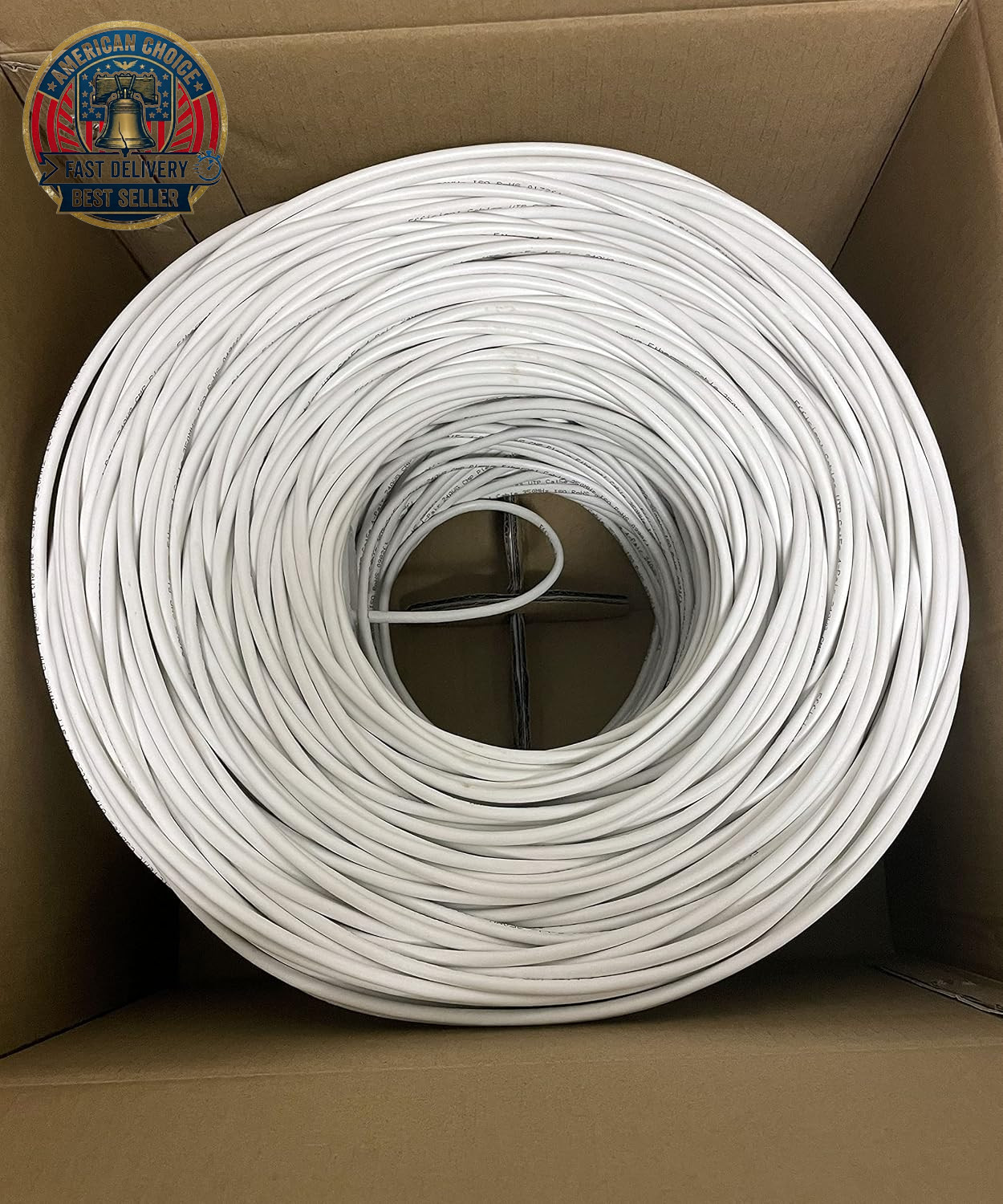 1000Ft Cat5E Plenum CMP 350MHZ Bulk Ethernet Cable