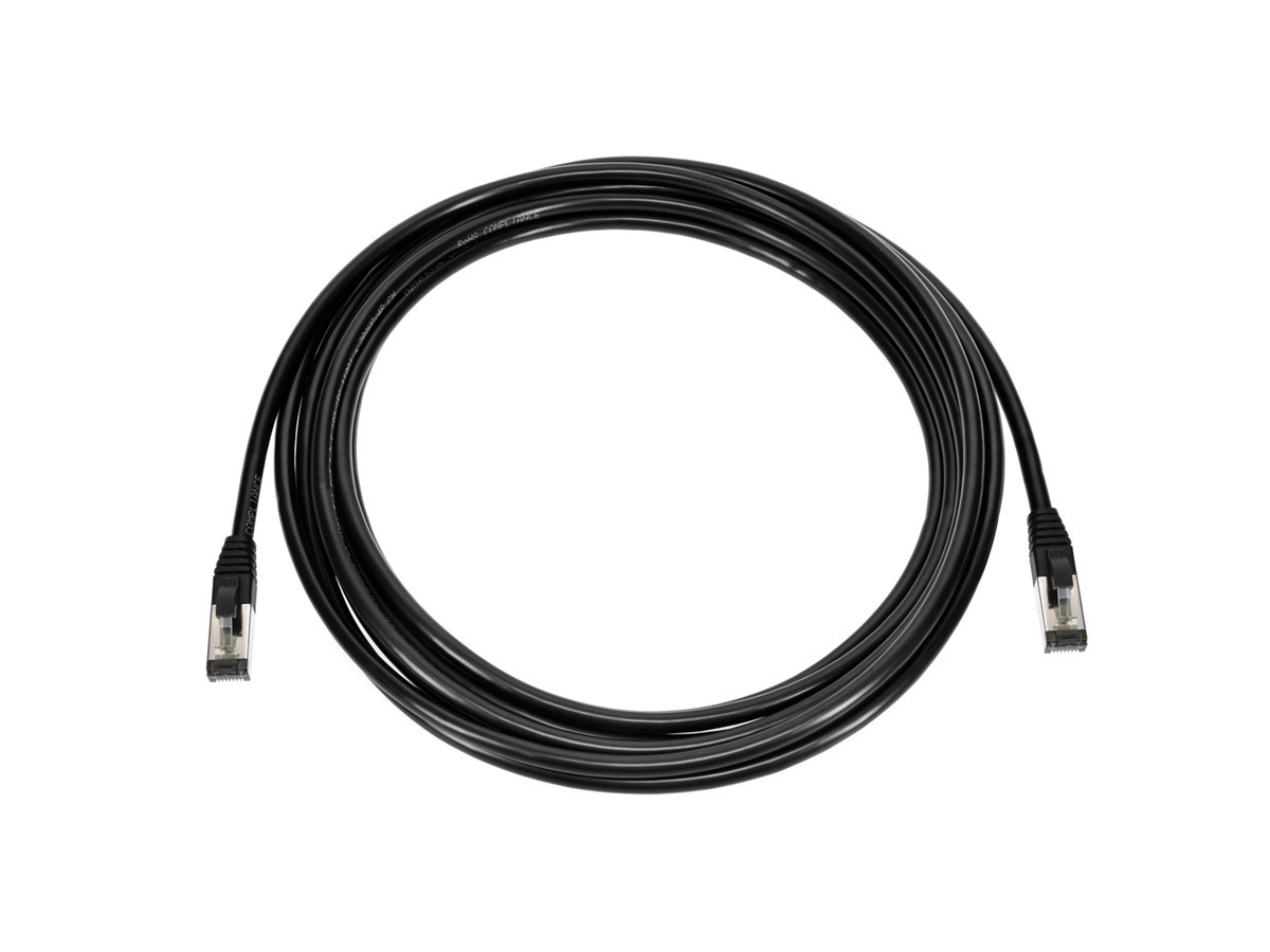 Monoprice Cat8 Patch Cable 15Ft Black S/FTP 28AWG 2GHz 40G RJ45 Ethernet Cable