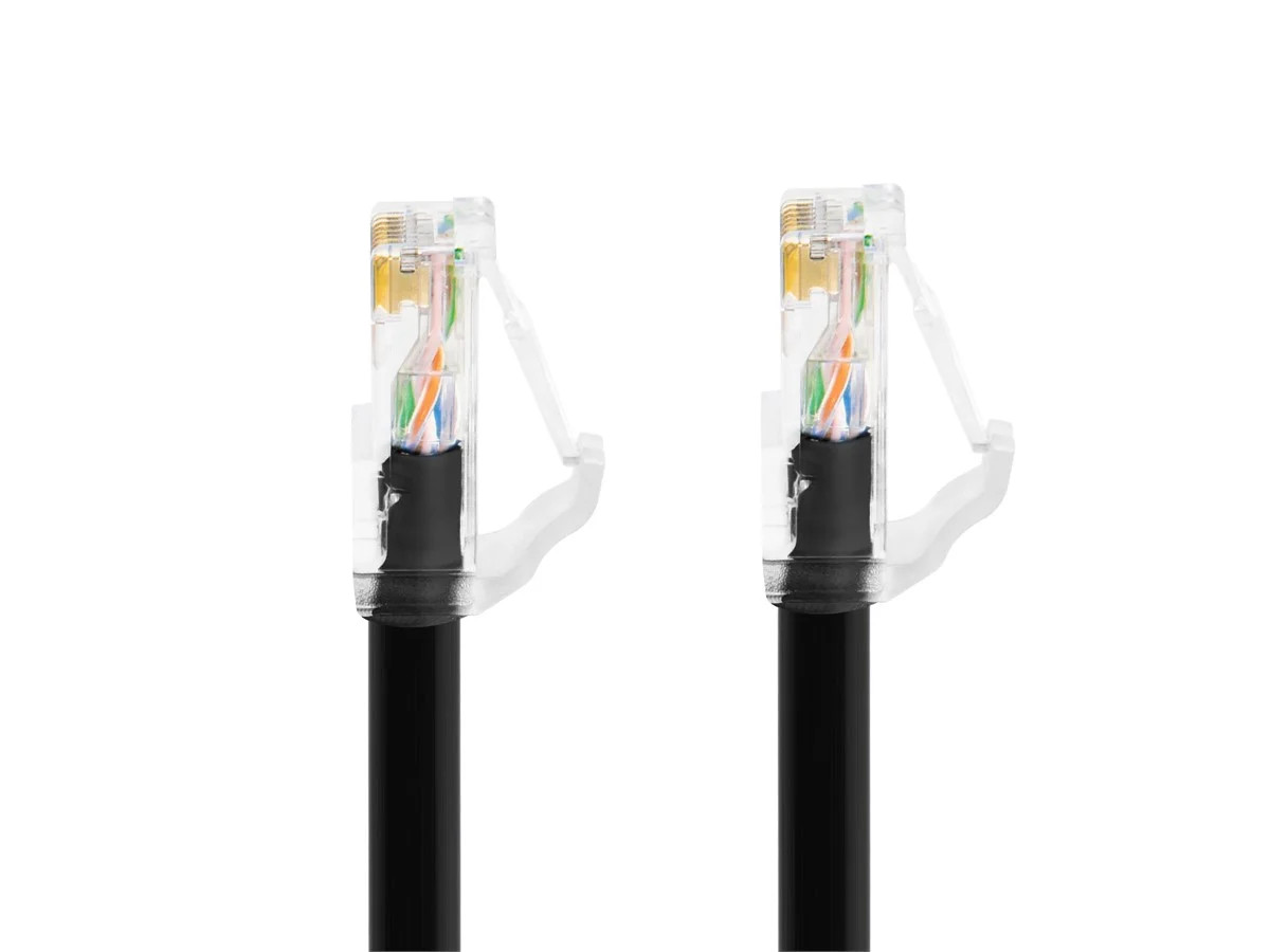 Monoprice Cat6A Component Level Patch Cable 25 Feet Black UTP 24AWG 500MHz RJ45