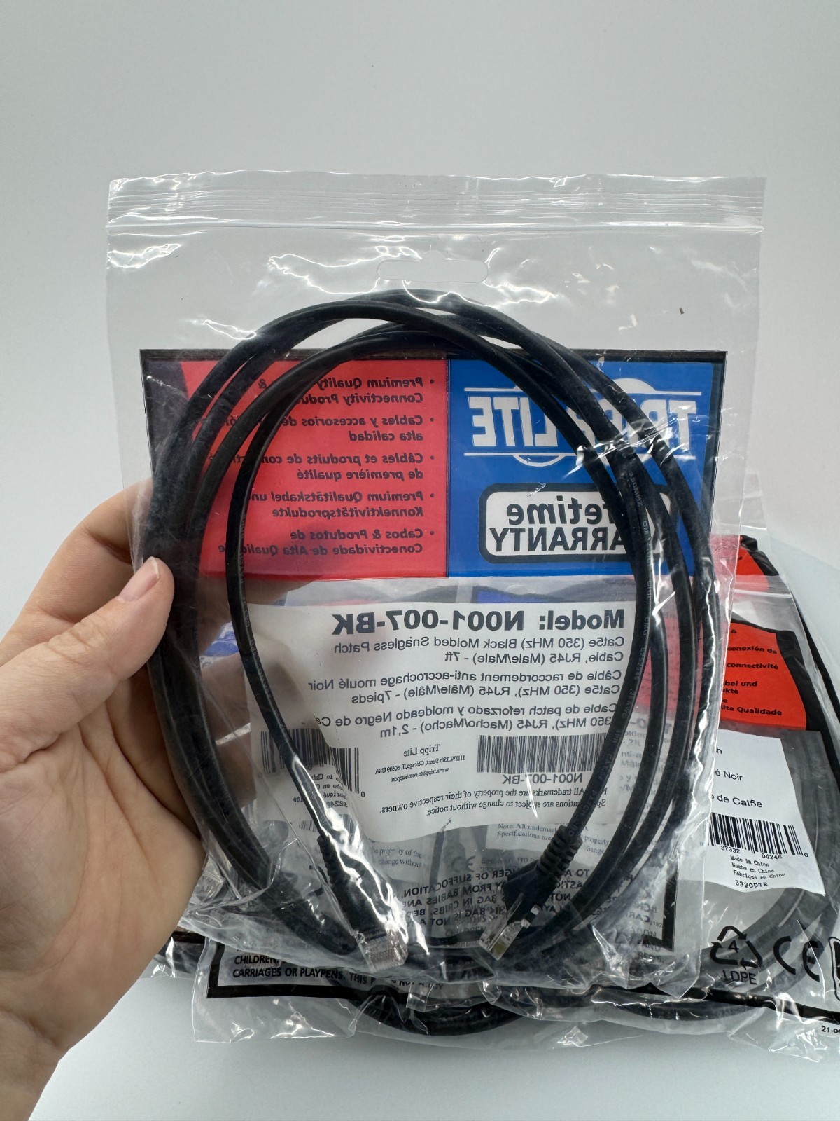 10 Packs Tripp Lite Universal Black N001-007-BK