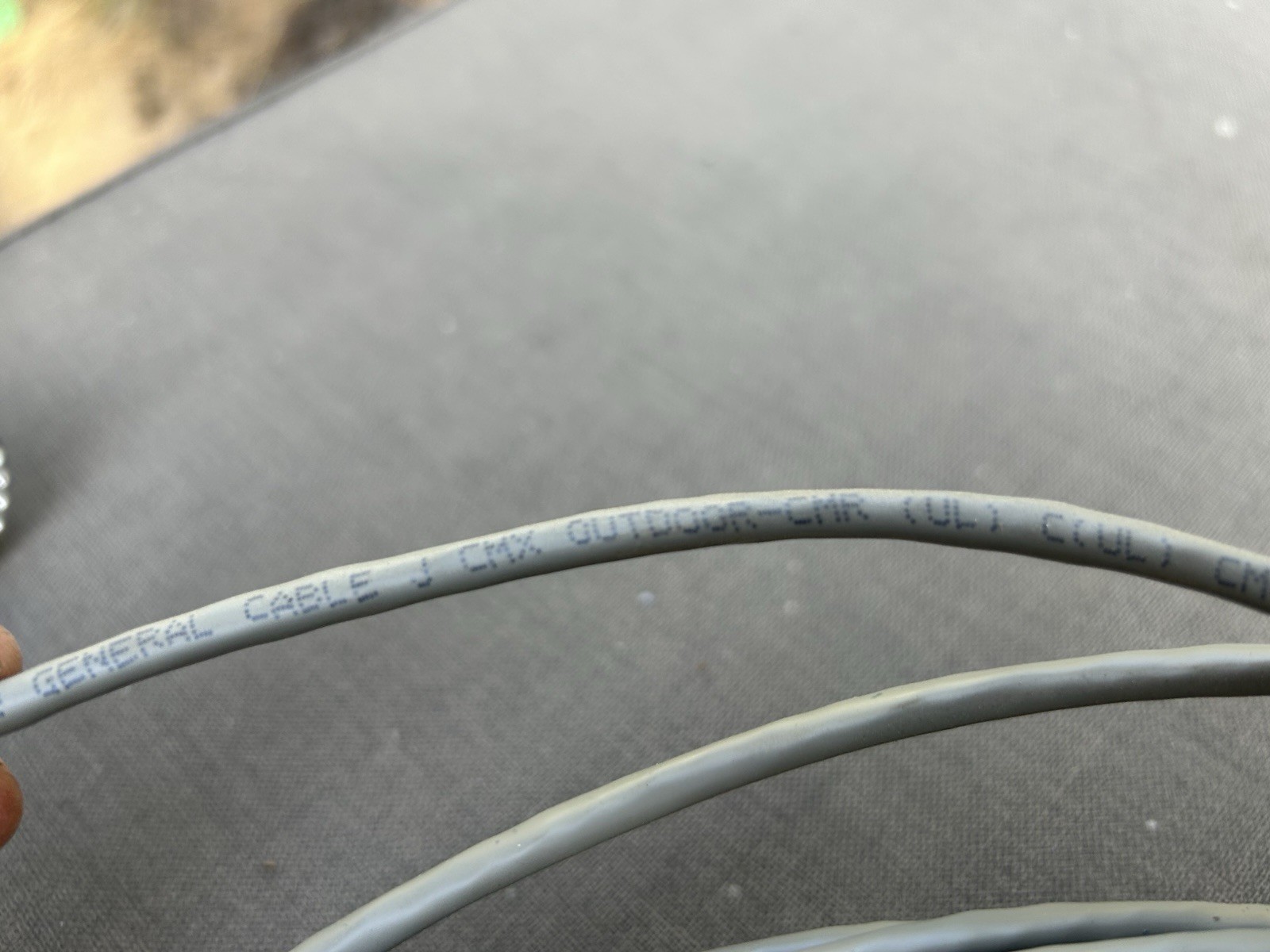 General Cable Cat5e CMX Outdoor-CMR 4PR 24AWG 100+ Feet Exact Length Unknown