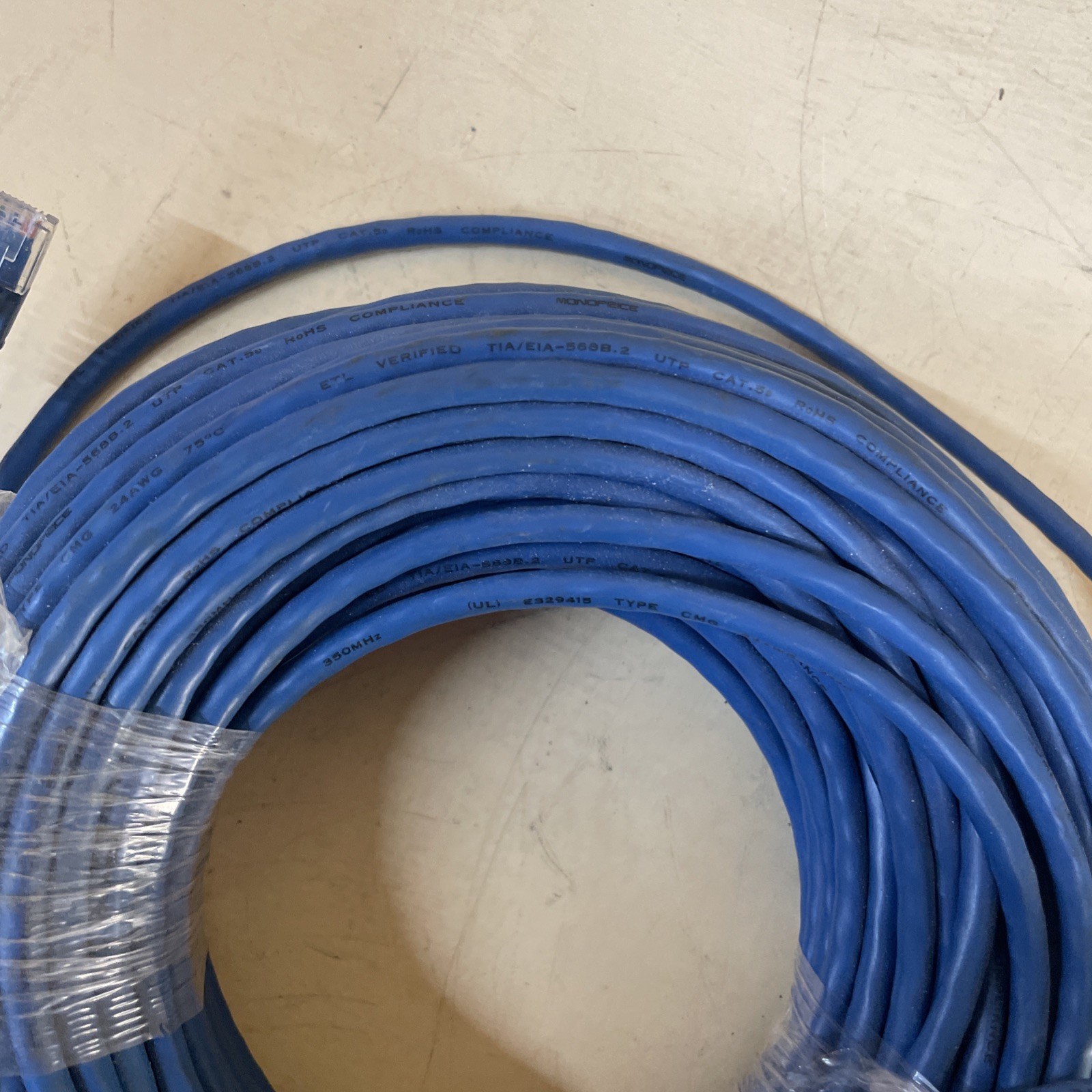 100ft 350MHz Monoprice TIA/eIA-568B.2 Cat.5e Ethernet Cables