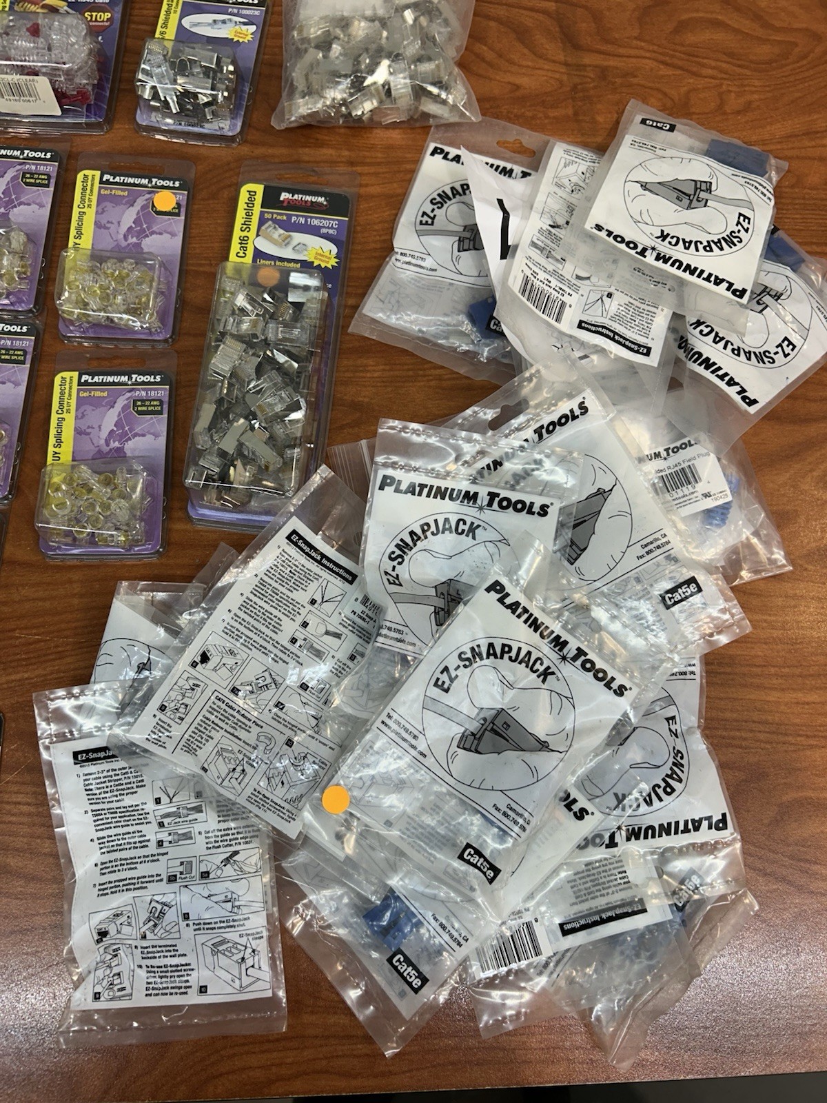 Platinum Tools, Bulk Lot Of Connectors And Other Items. All New In Packages JD