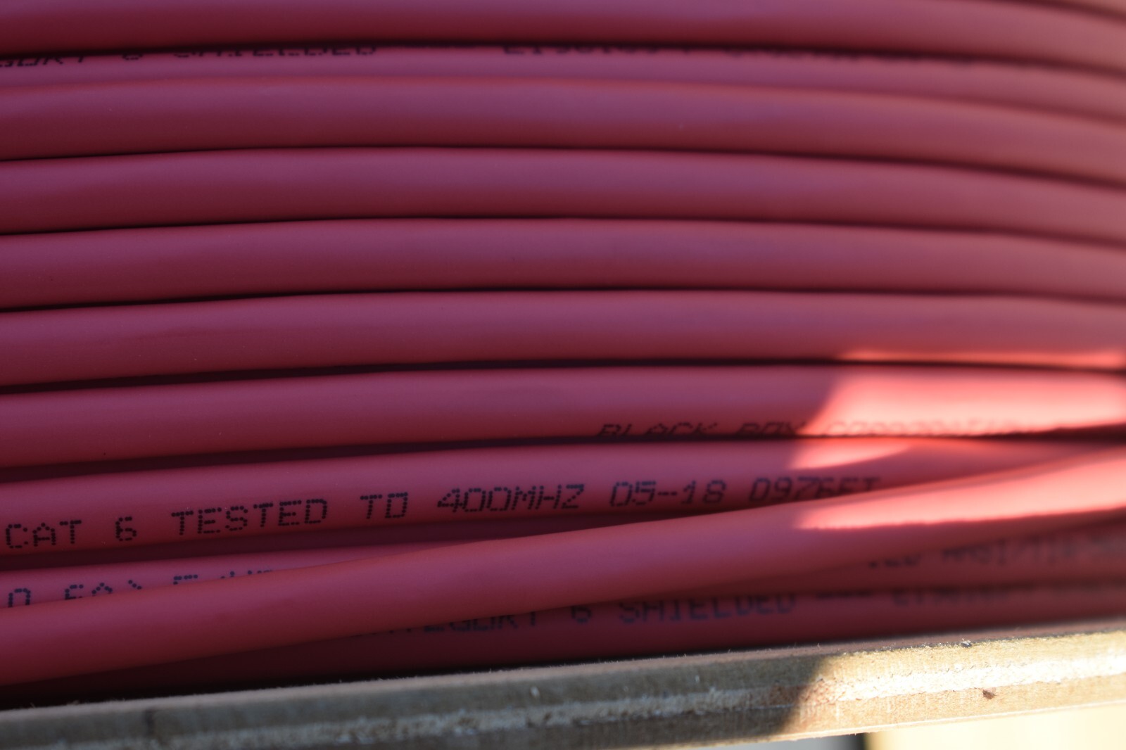 Black Box EVNSL0616A1000 Cat.6 STP Bulk Network Cable 1000ft – Red