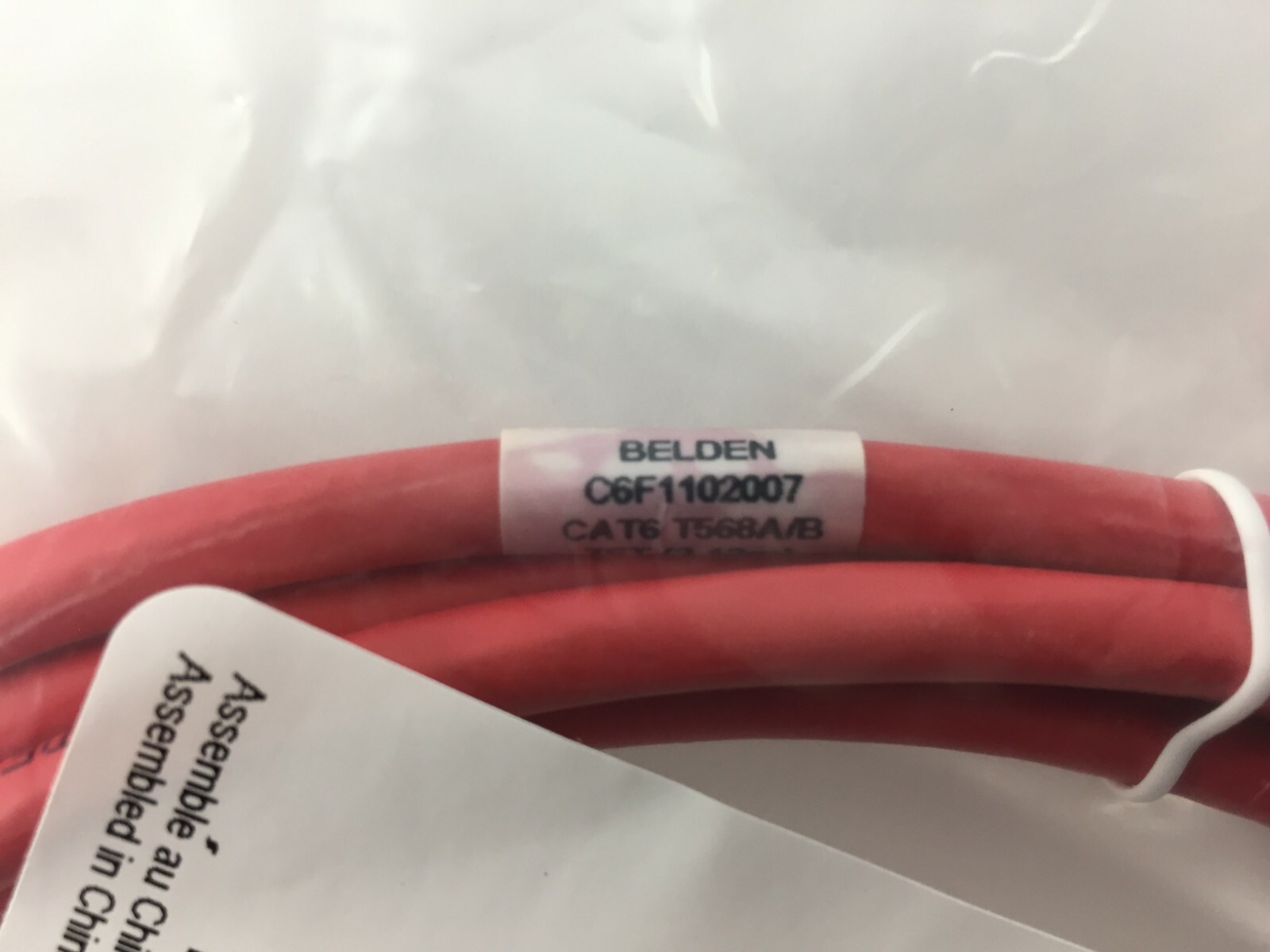 Belden Eithernet CAT6 Patch Cord 7ft (Red) C6F1102007 201739